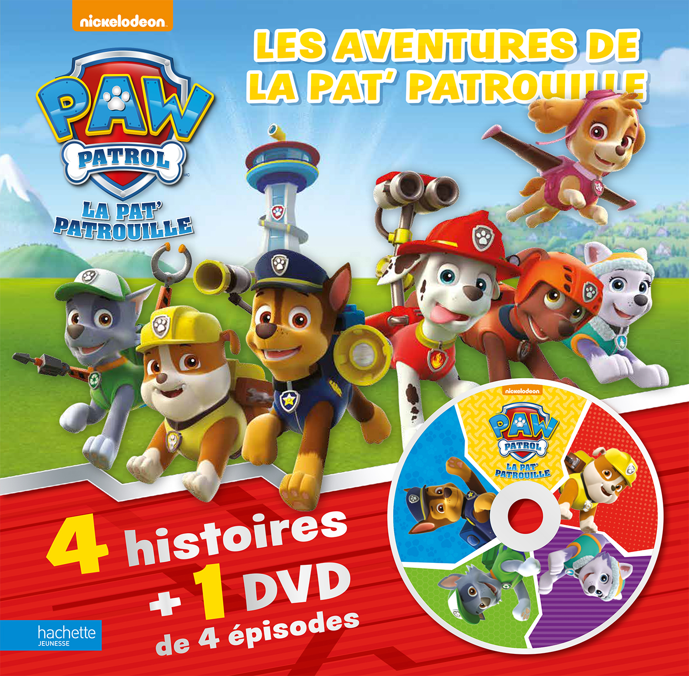 Paw Patrol-La Pat'Patrouille - Les aventures de la Pat' Patrouille - 4 histoires + 1 DVD
