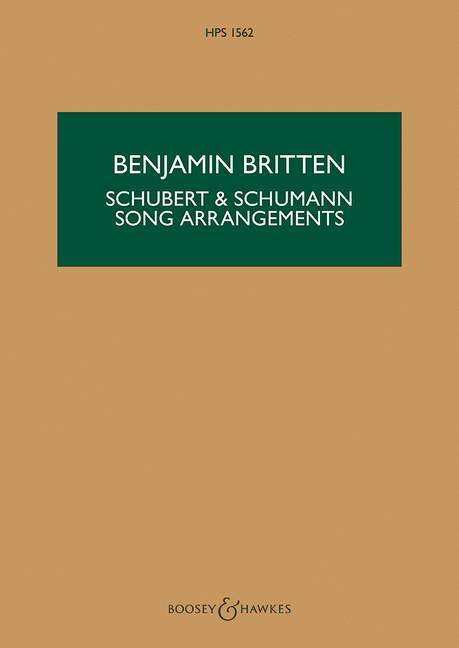 Schubert & Schumann Song Arrangements