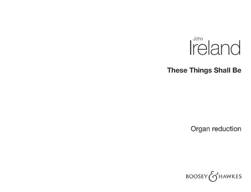 These Things Shall Be