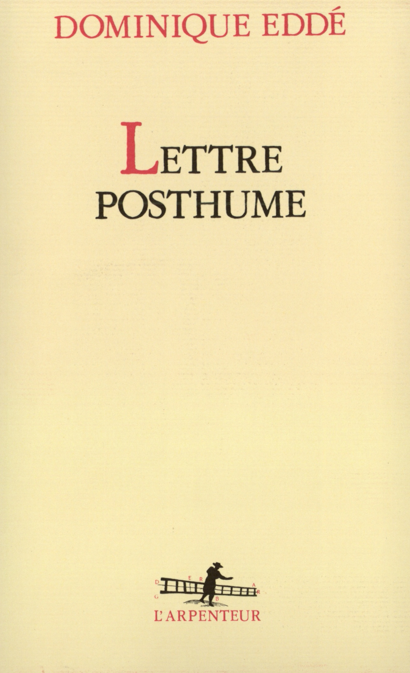 Lettre posthume
