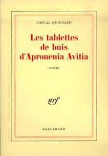 Les Tablettes de buis d'Apronenia Avitia roman