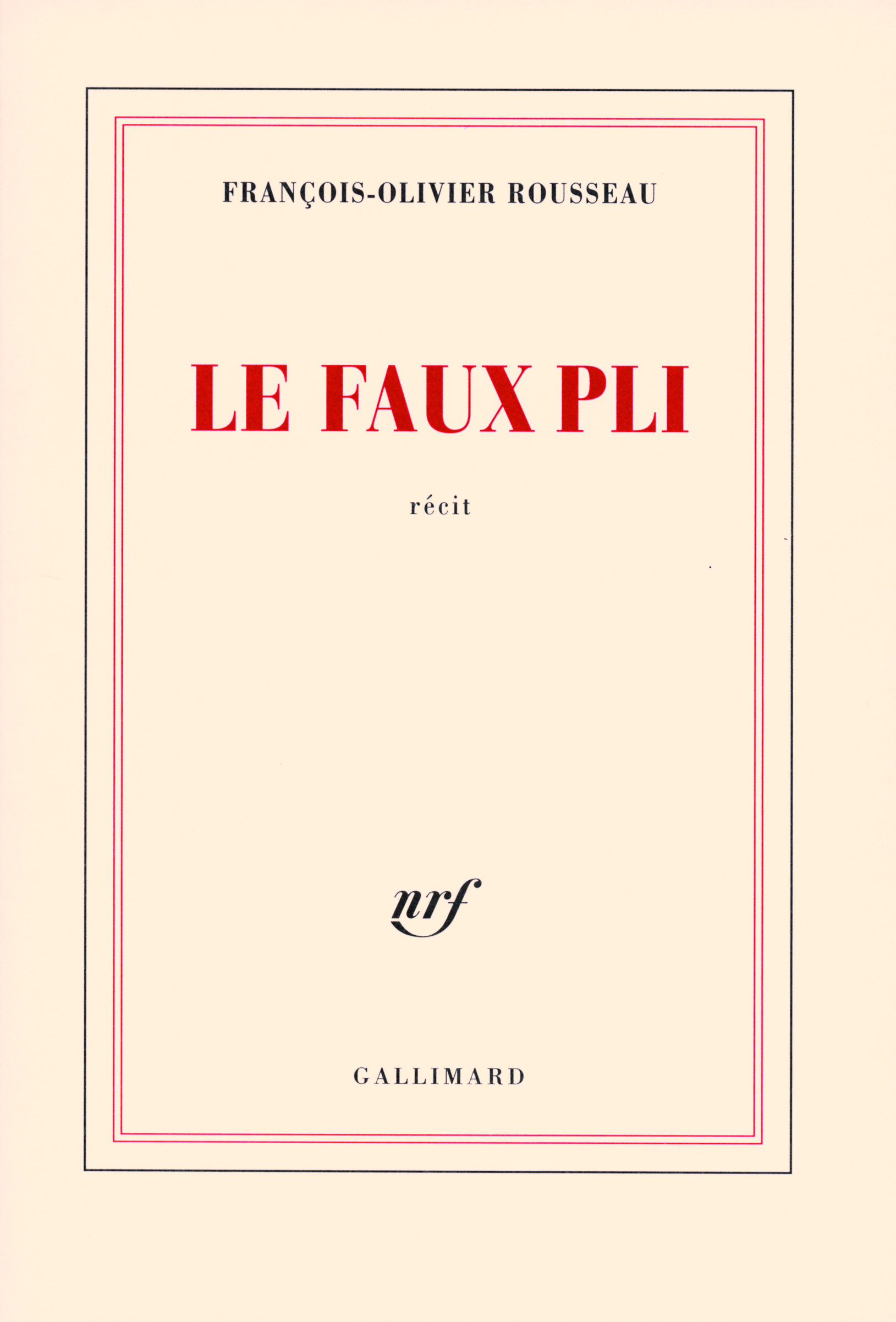 Le faux pli