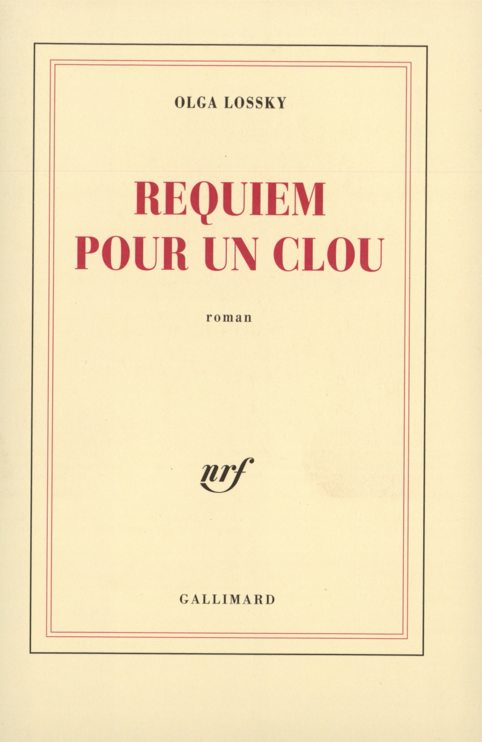 Requiem pour un clou