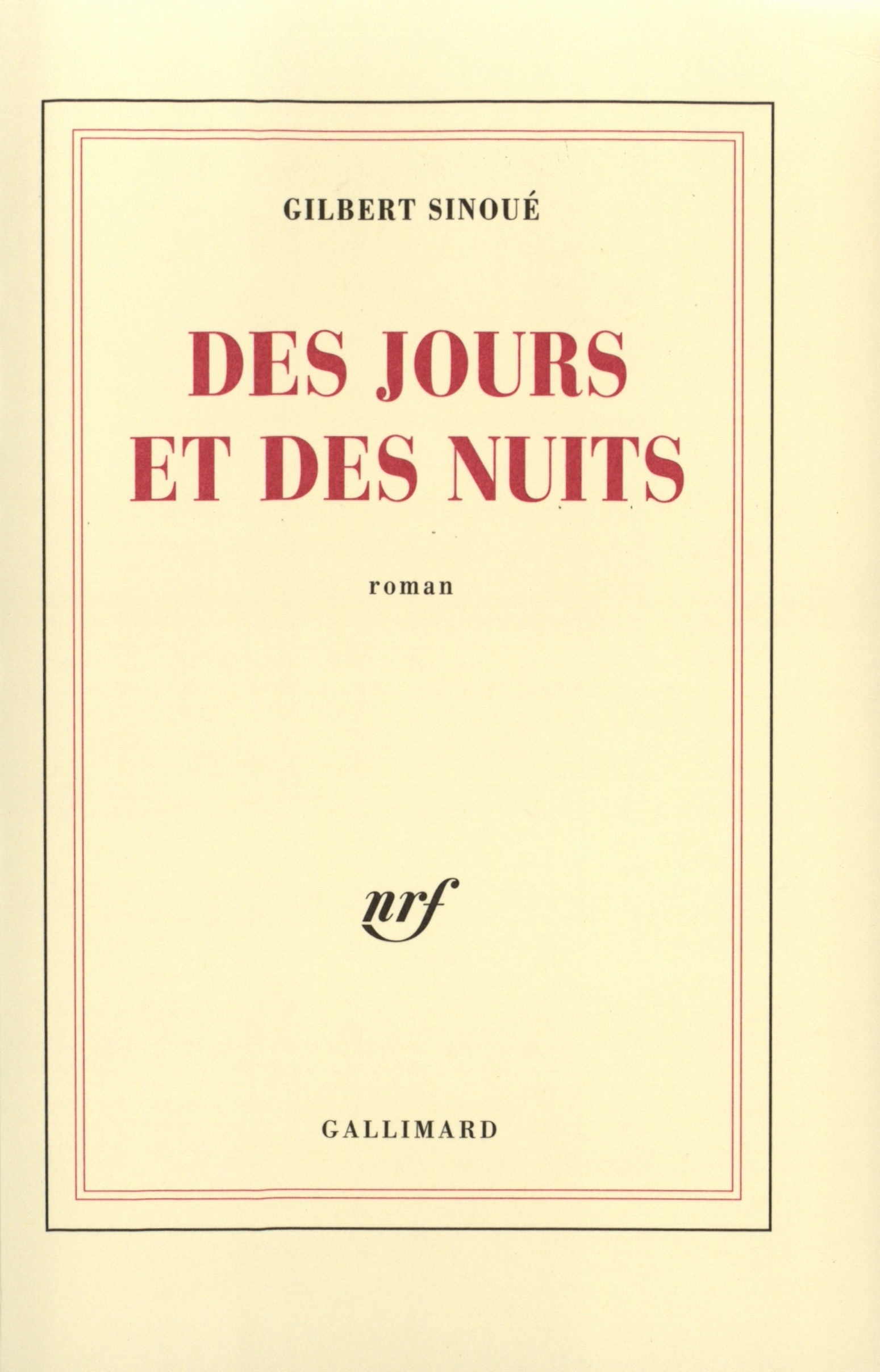Des Jours et des nuits ou Le rire de Sara