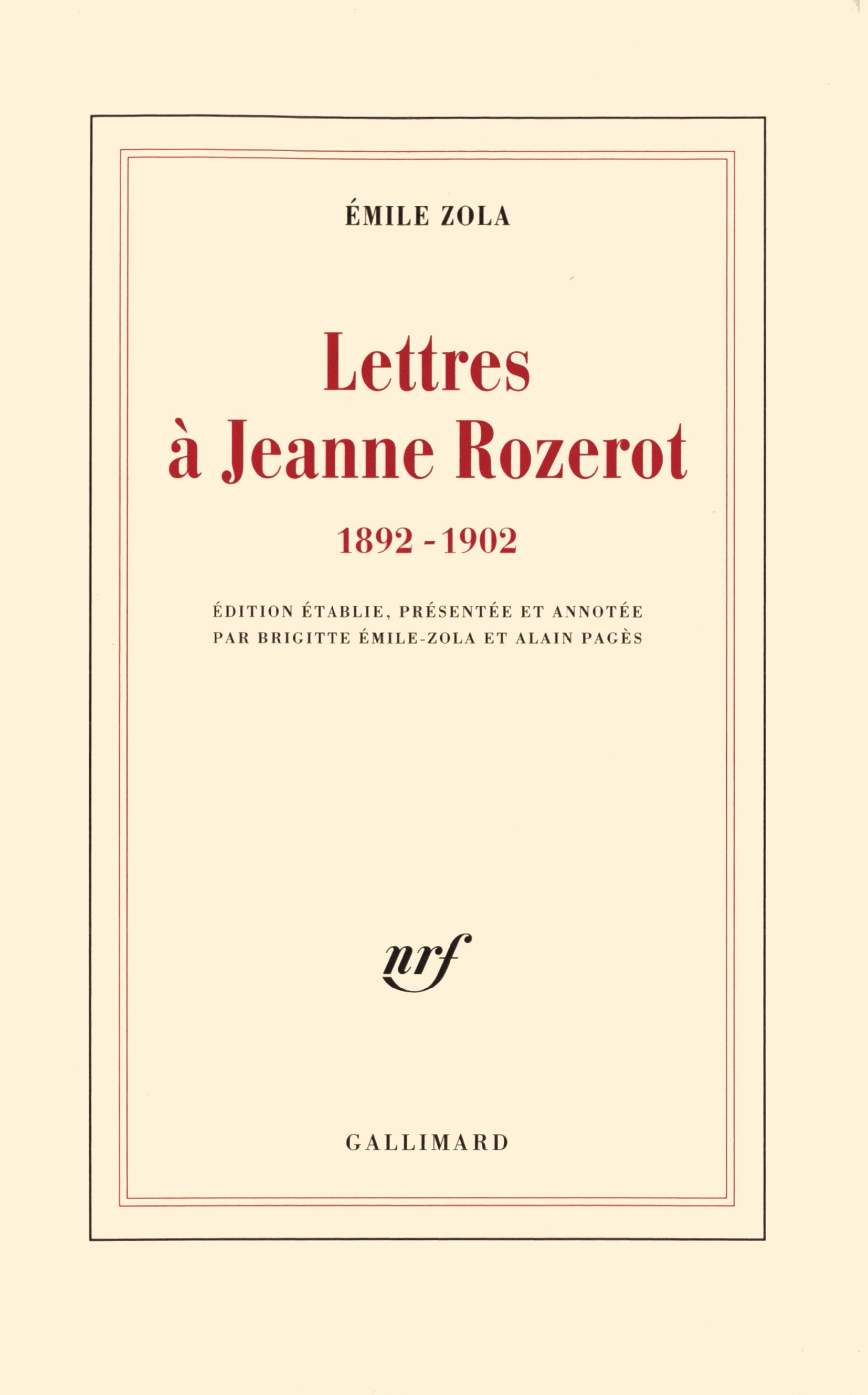 Lettres à Jeanne Rozerot