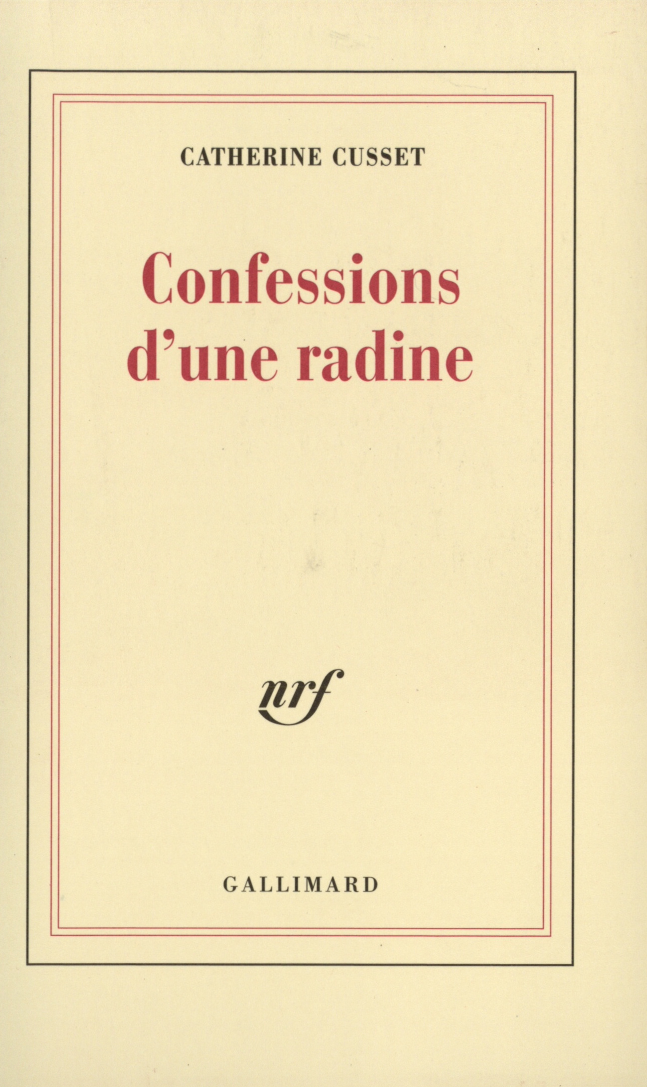 Confessions d'une radine