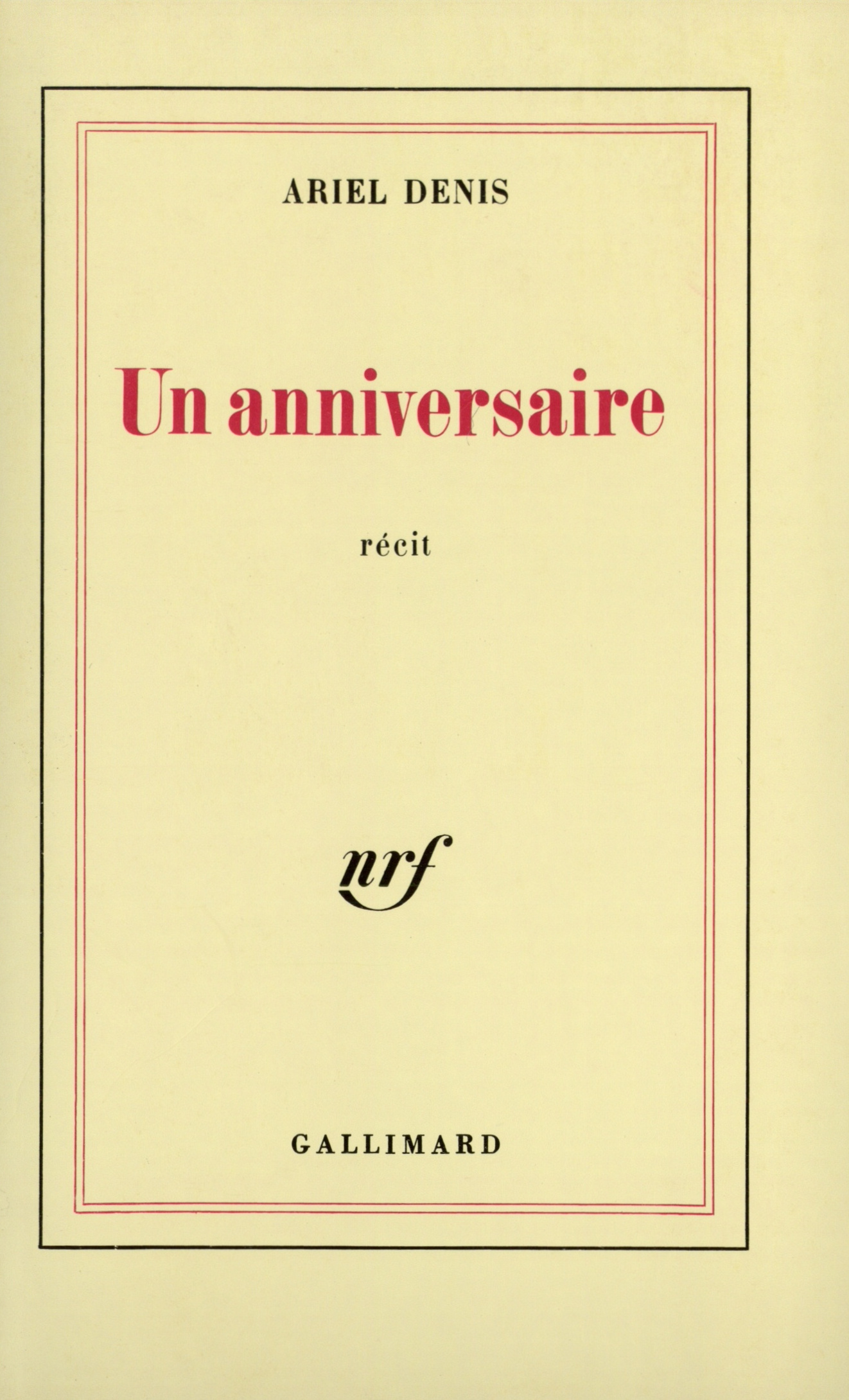 Un anniversaire