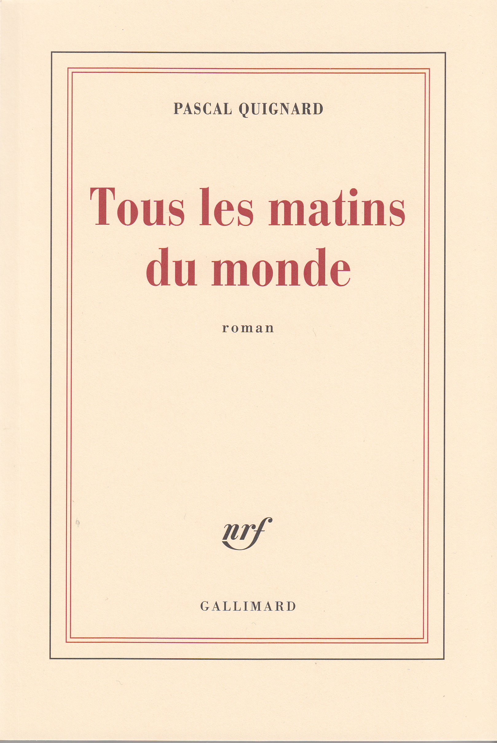 TOUS LES MATINS DU MONDE