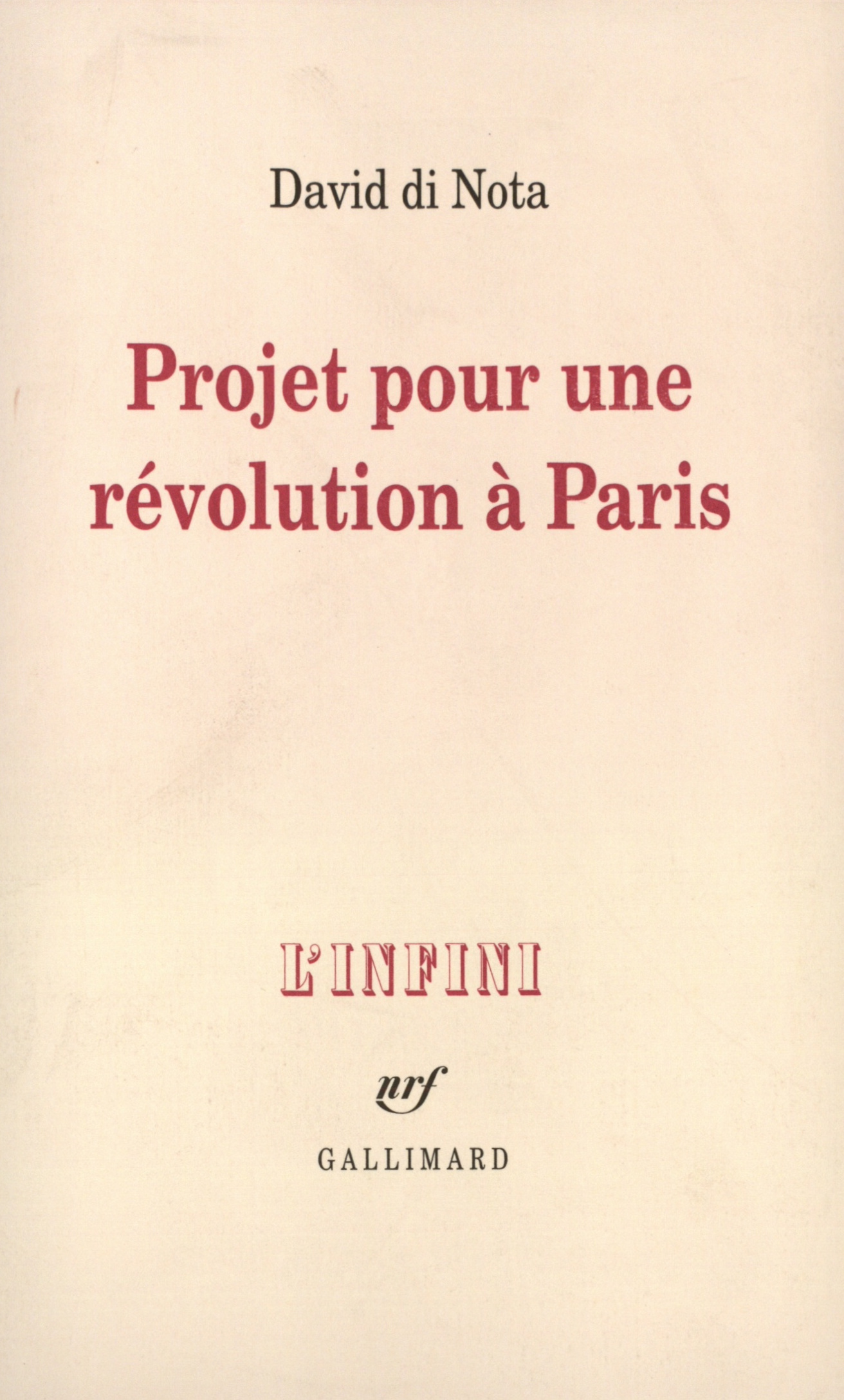 Projet pour une révolution à Paris