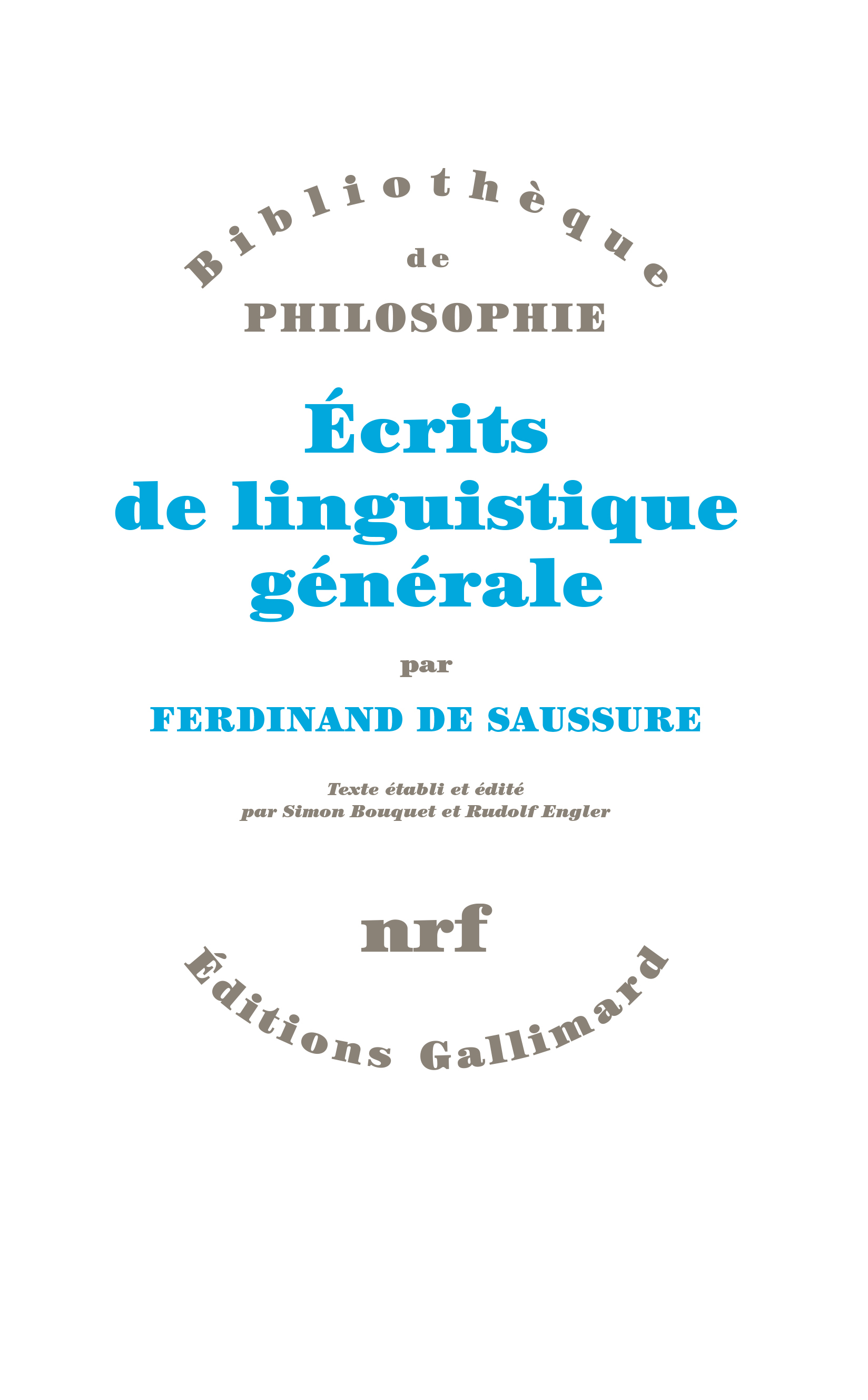 Écrits de linguistique générale