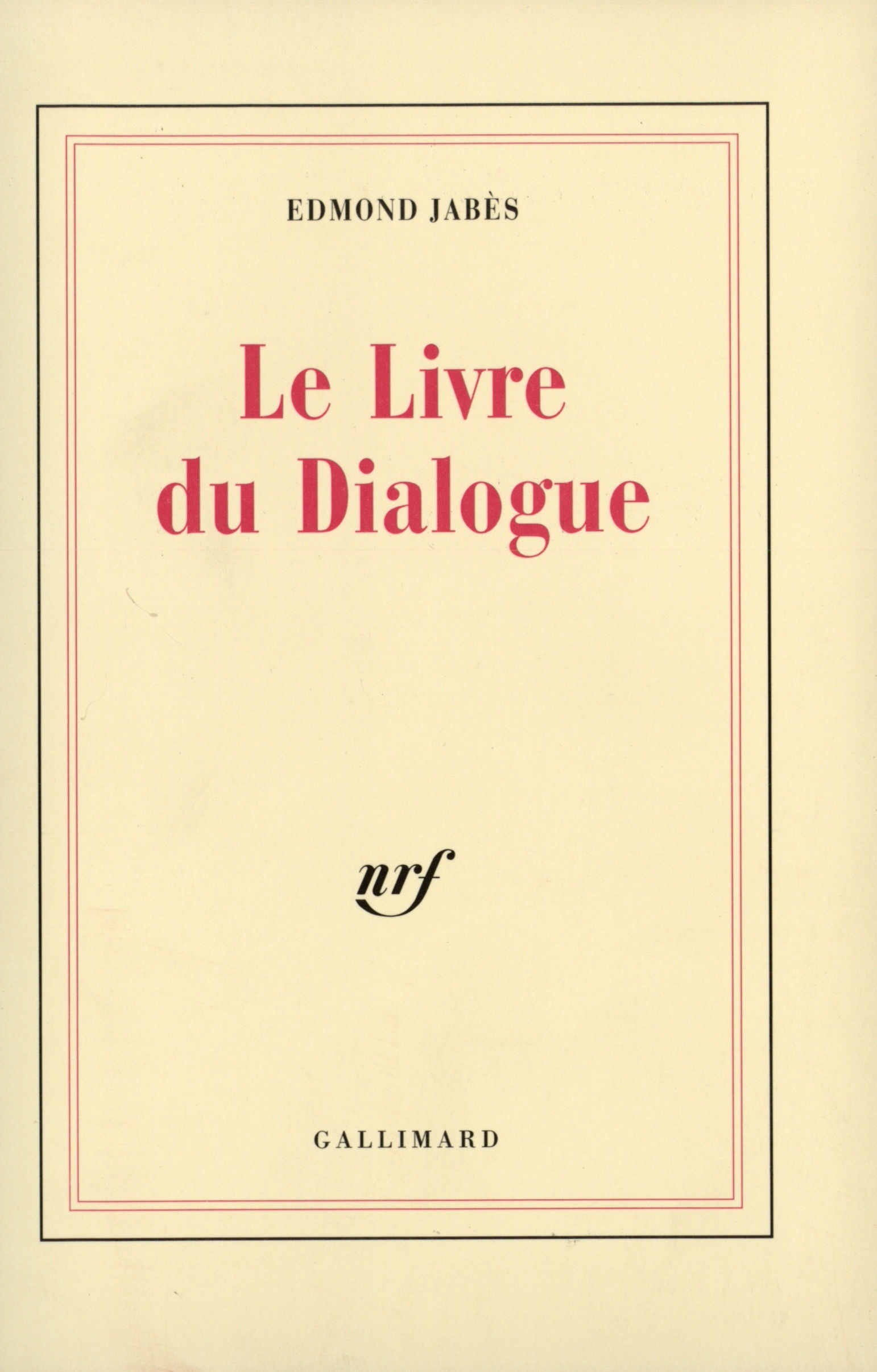 Le Livre du Dialogue
