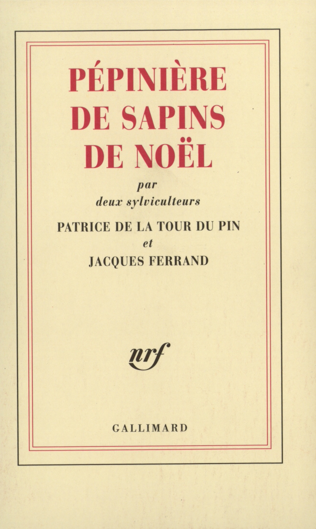 Pépinière de sapins de Noël, par deux sylviculteurs