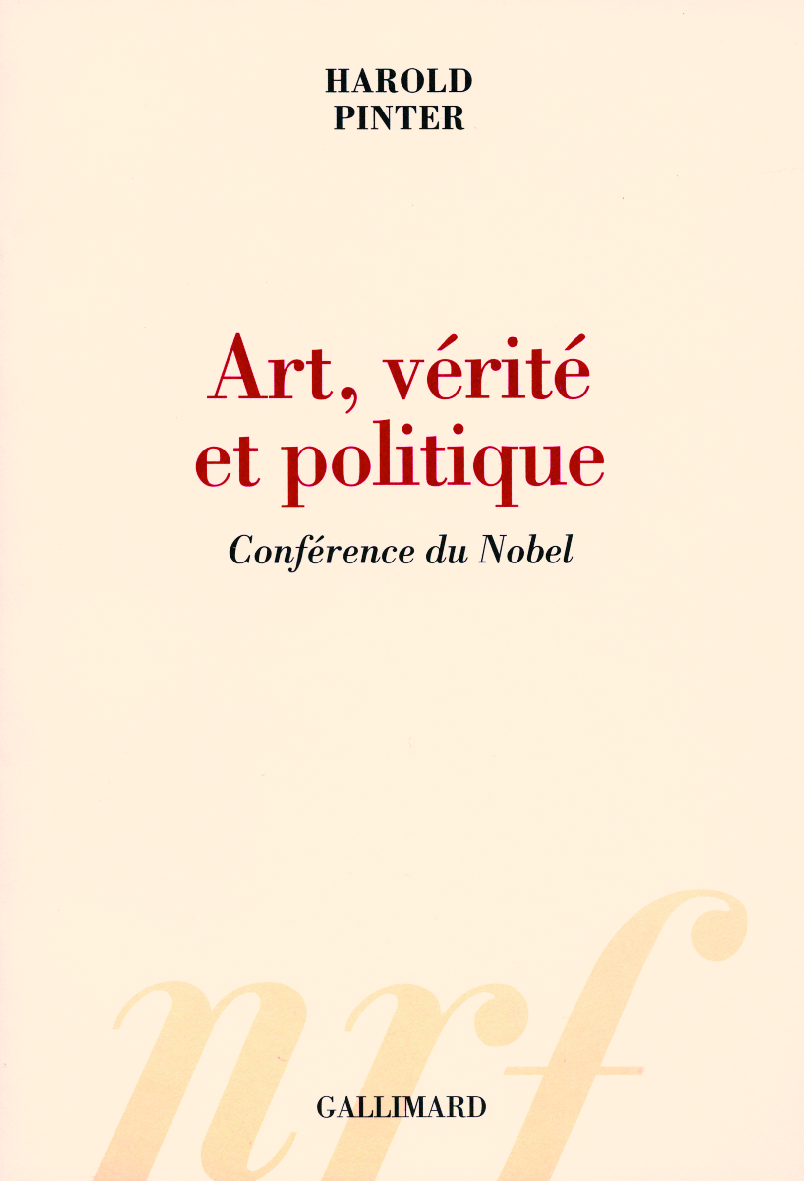 Art, vérité et politique