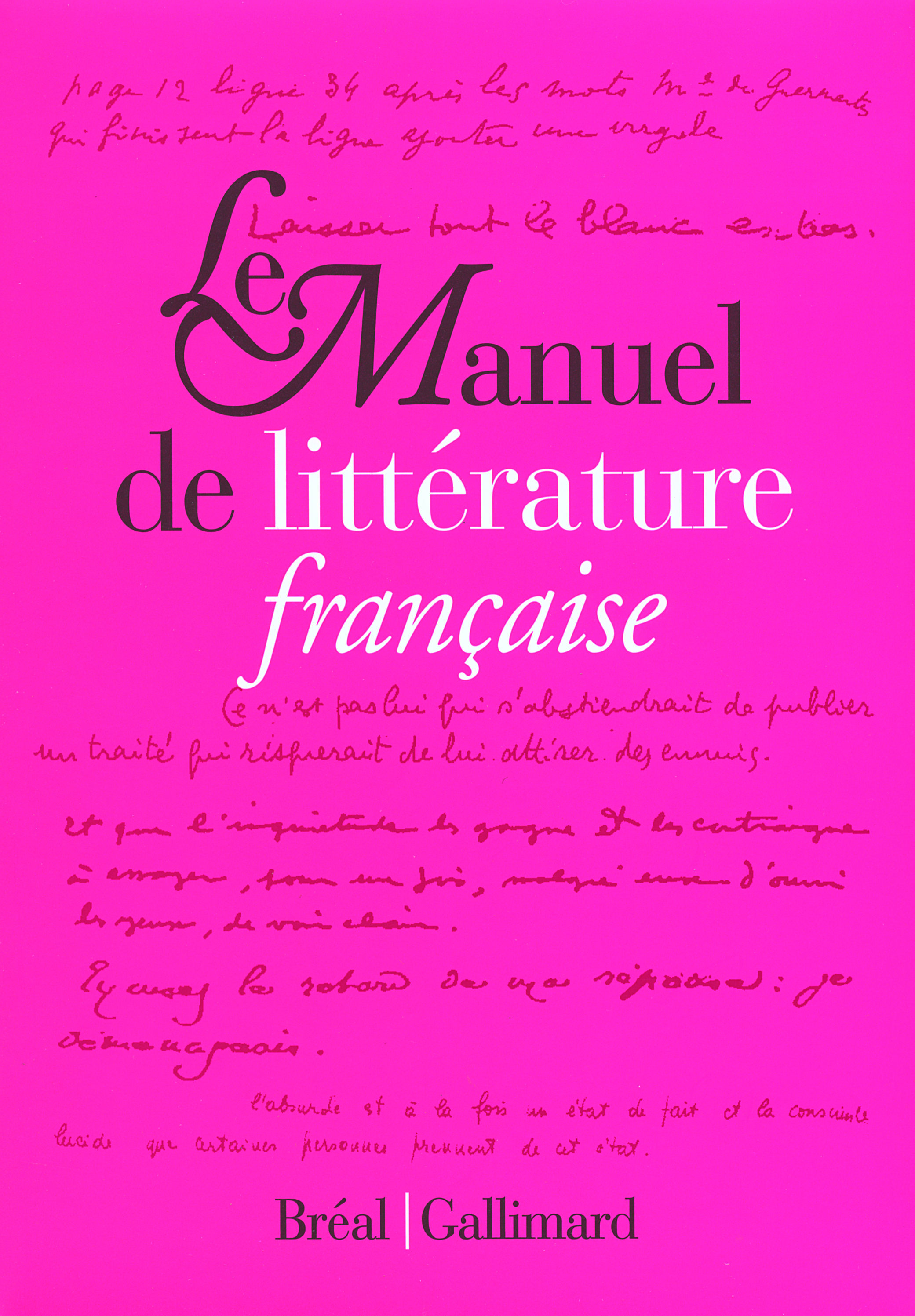 Le Manuel de littérature française