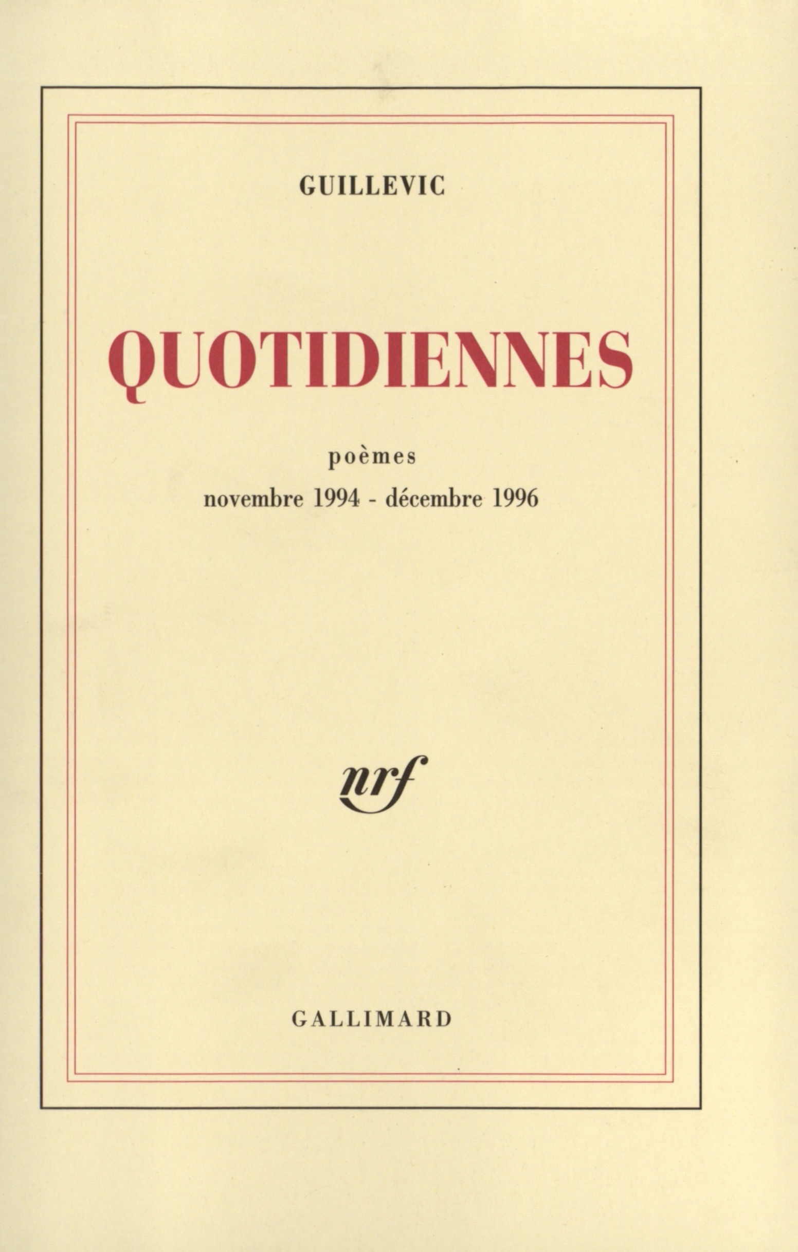 Quotidiennes