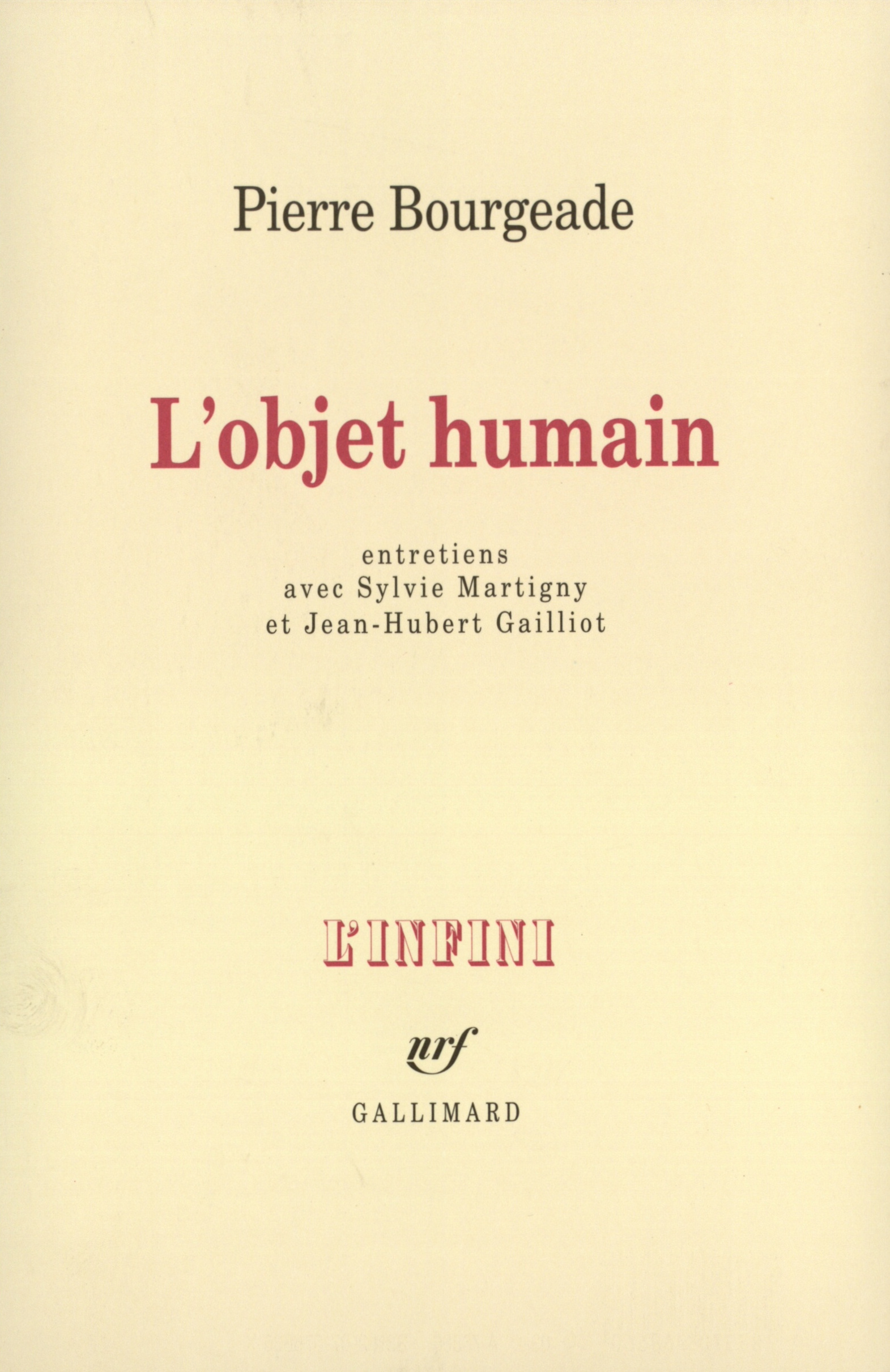 L'Objet humain