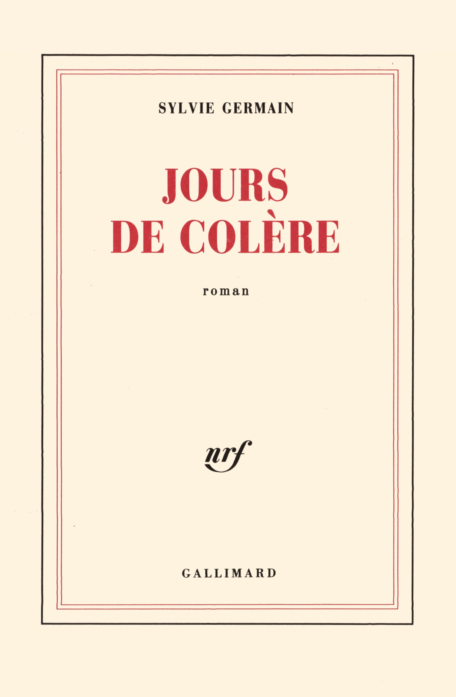 Jours de colère