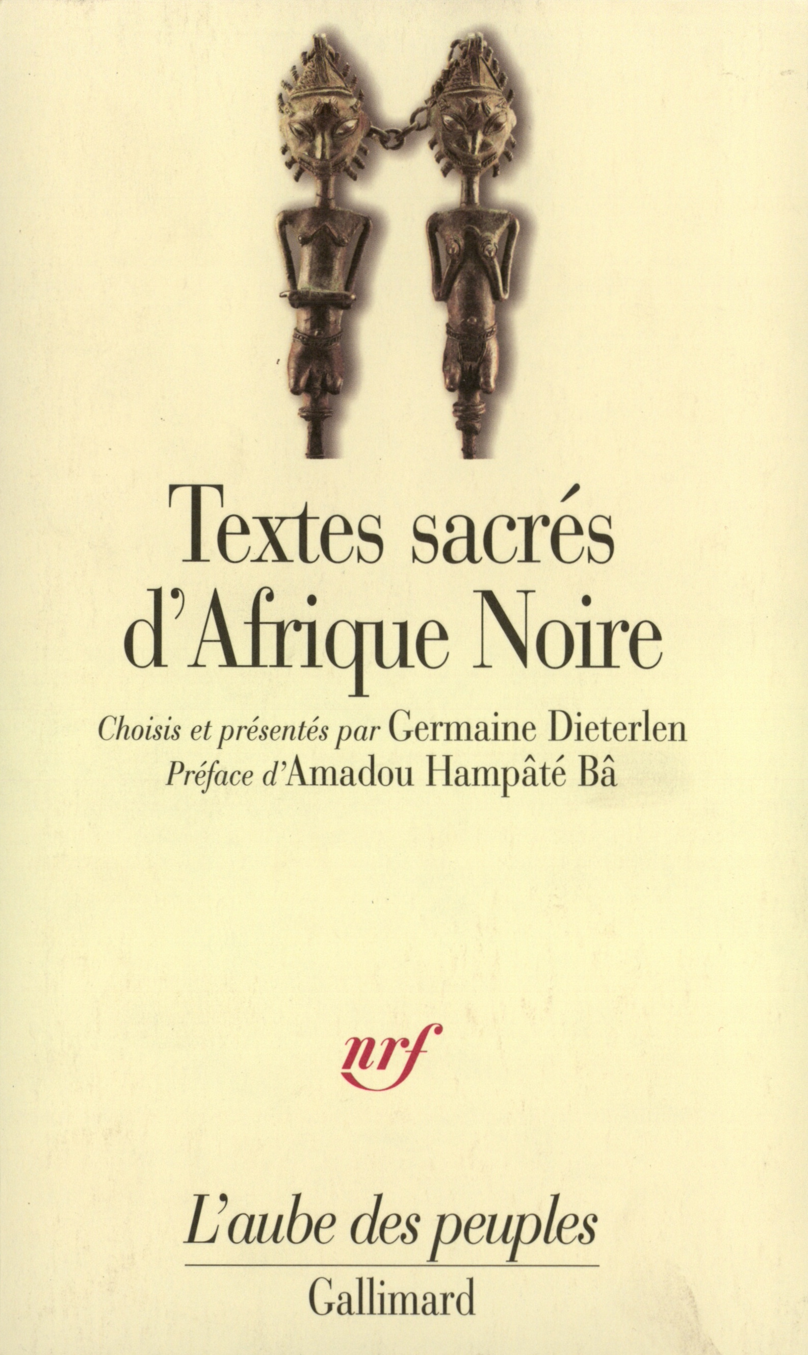 Textes sacrés d'Afrique noire
