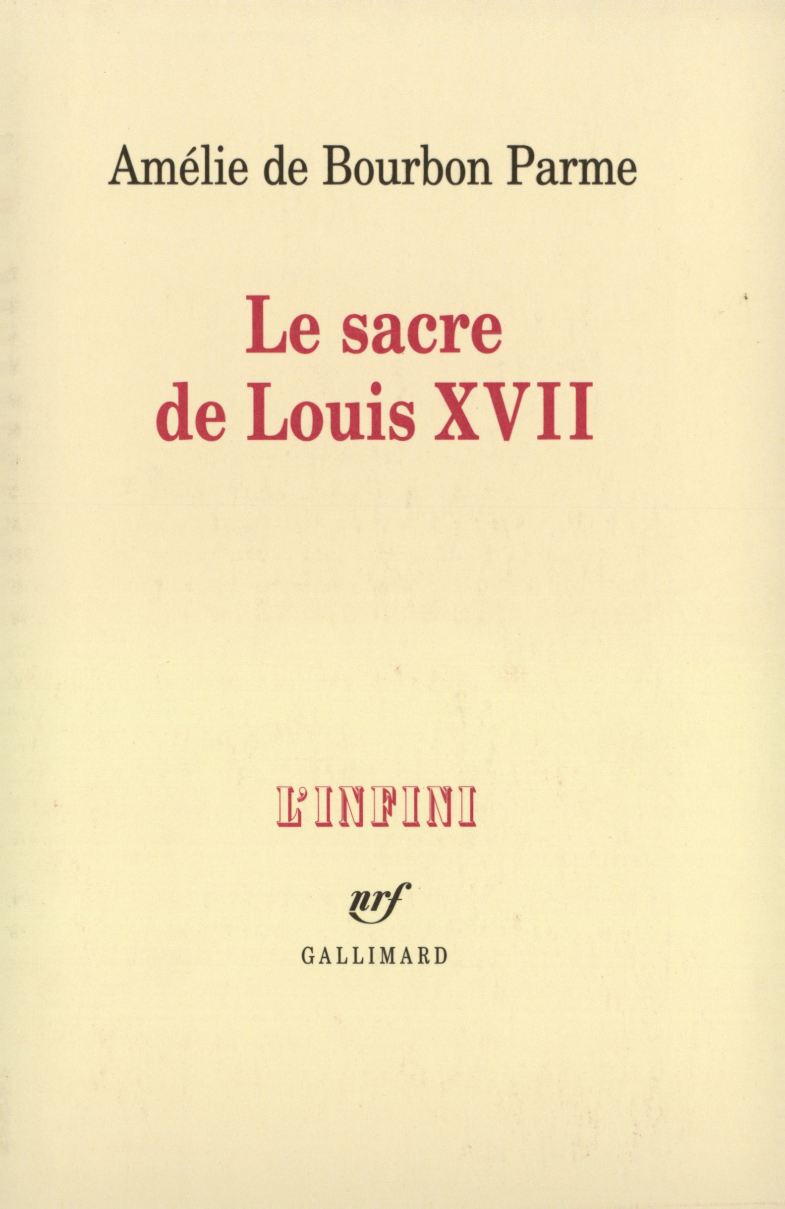 Le Sacre de Louis XVII