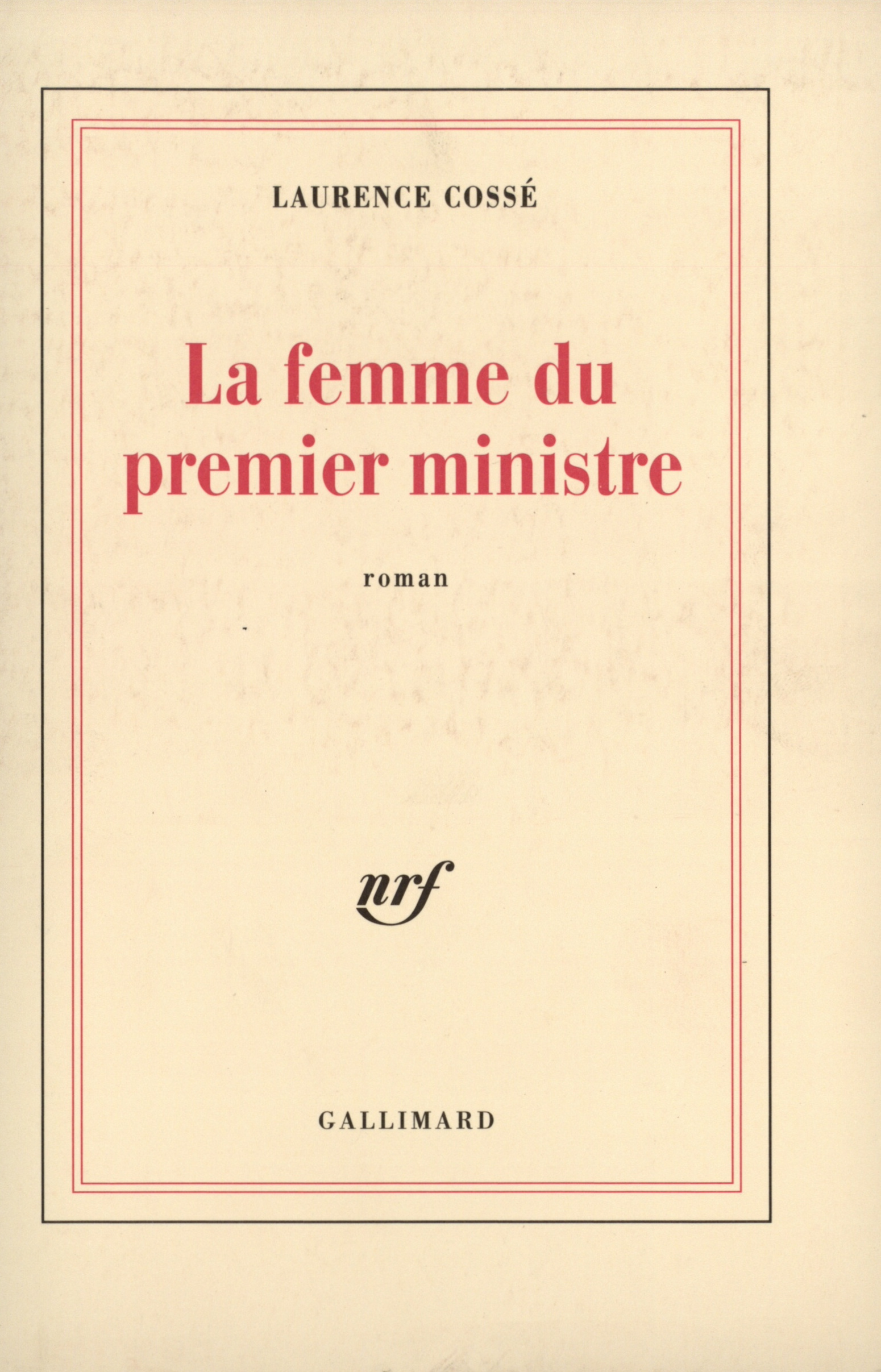 La Femme du premier ministre