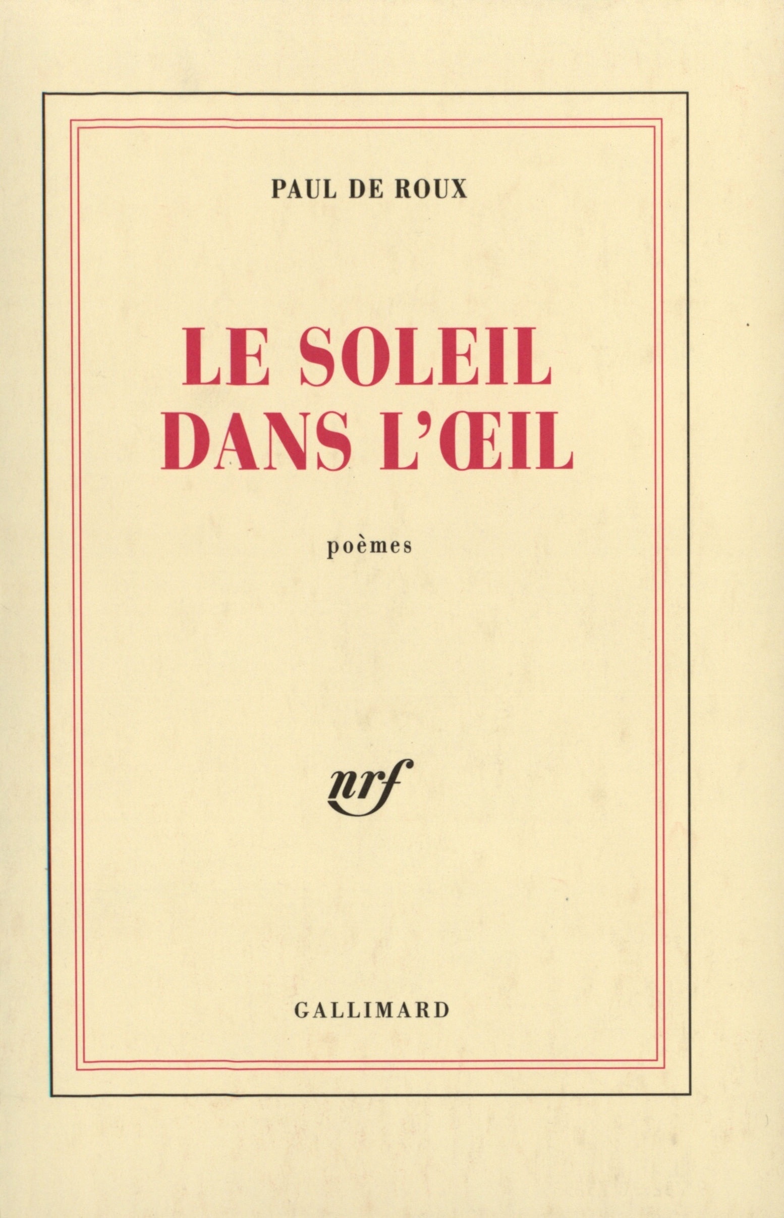 Le Soleil dans l'oeil