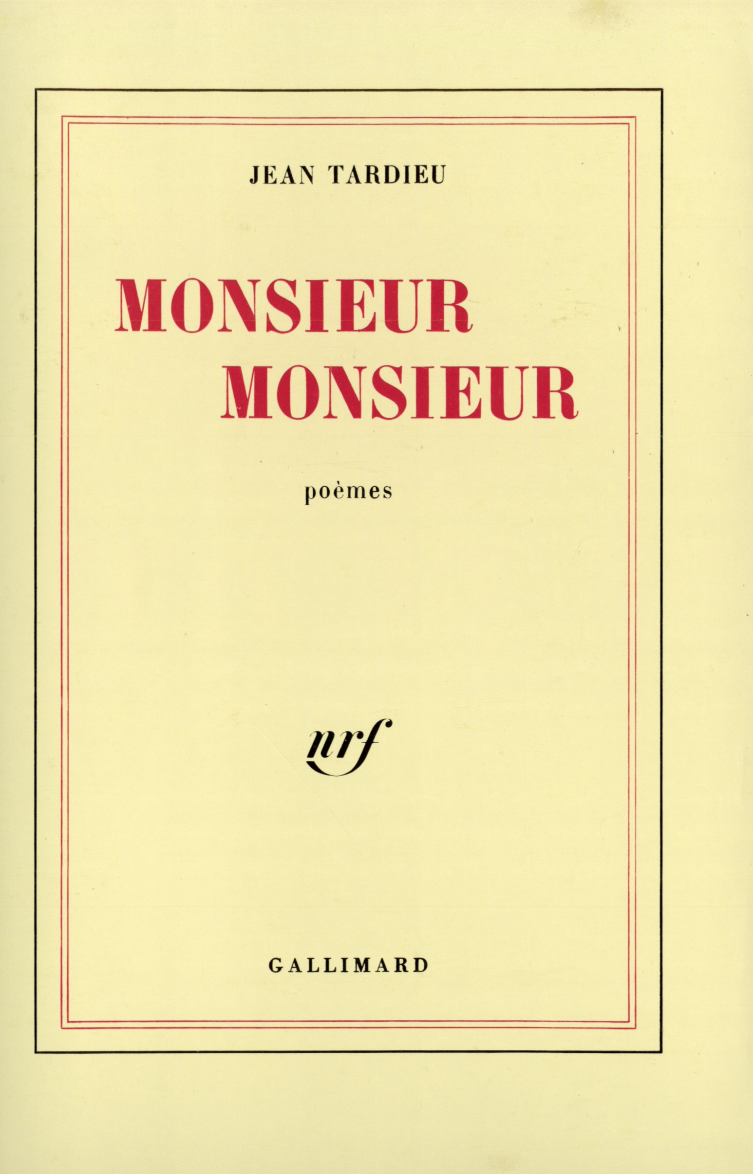 Monsieur monsieur