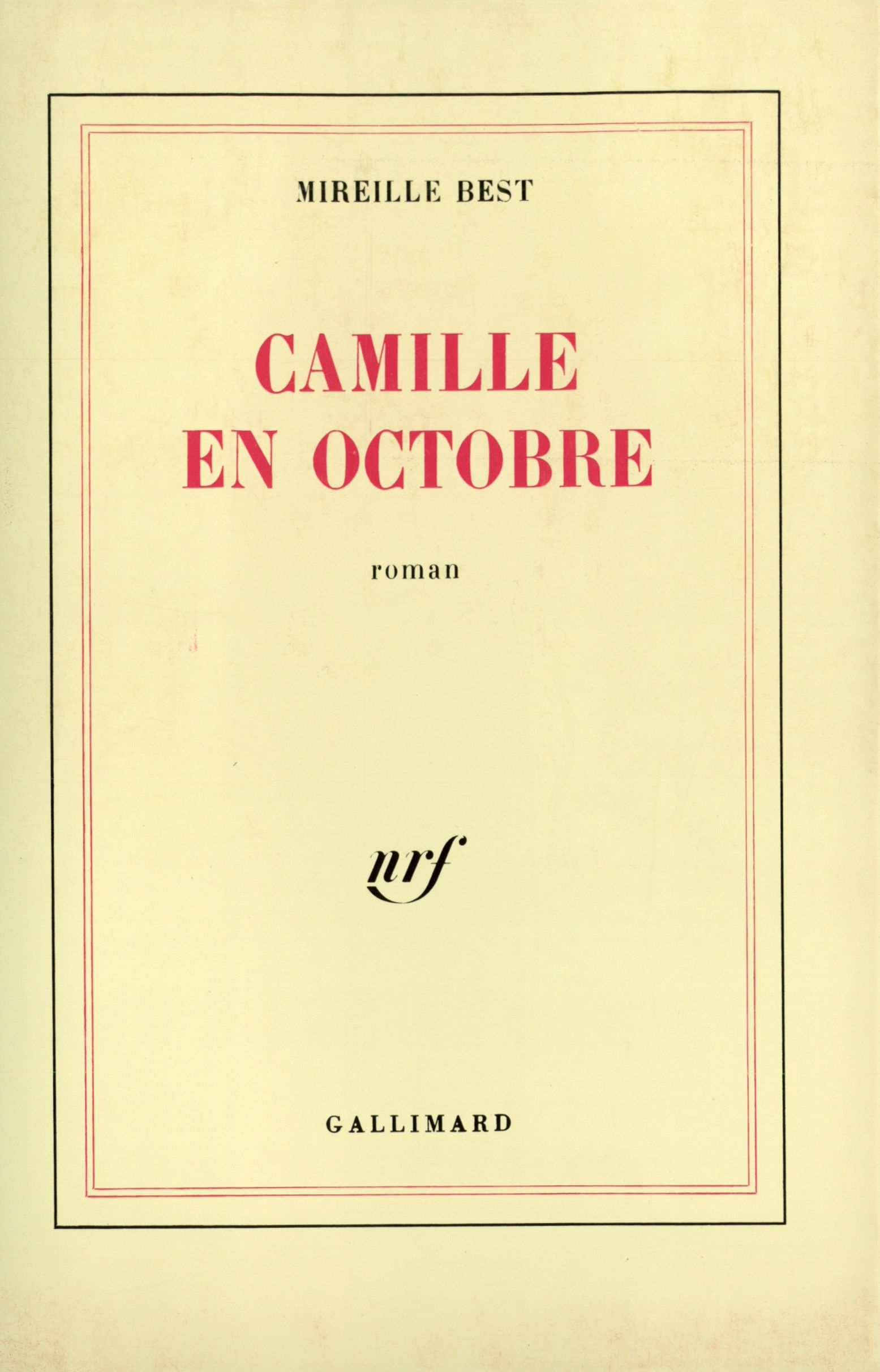 Camille en octobre