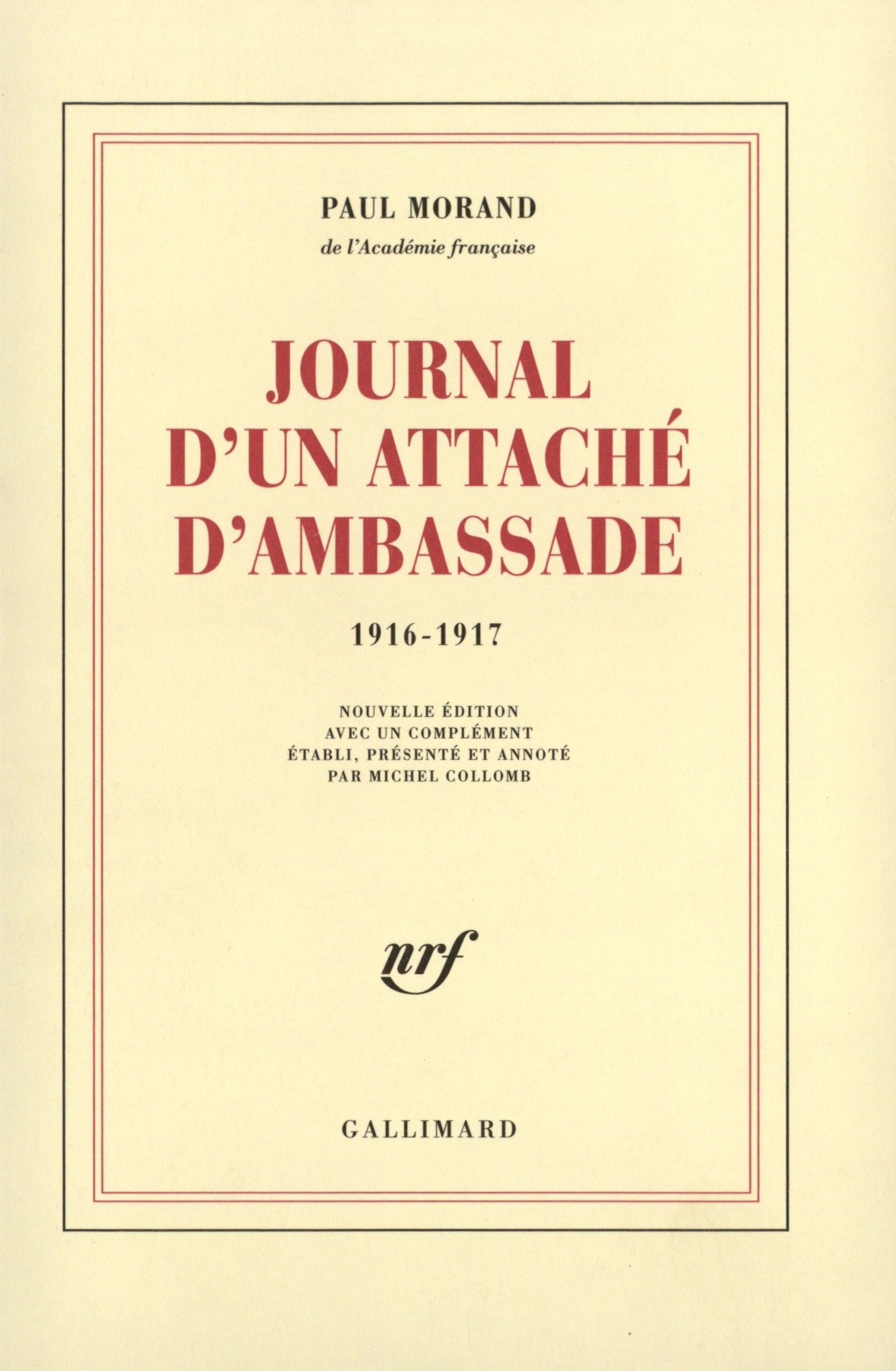 Journal d'un attaché d'ambassade