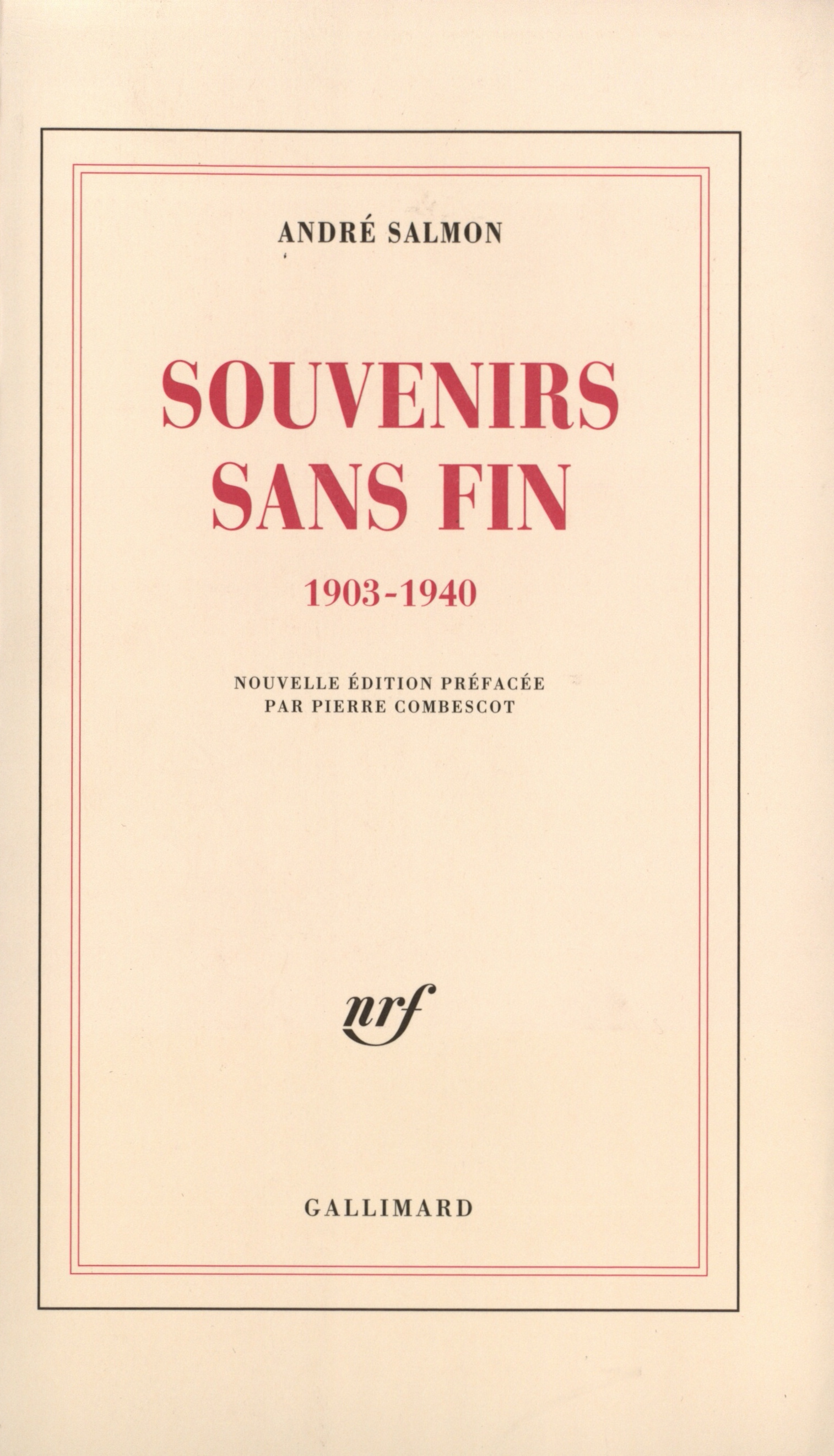 Souvenirs sans fin