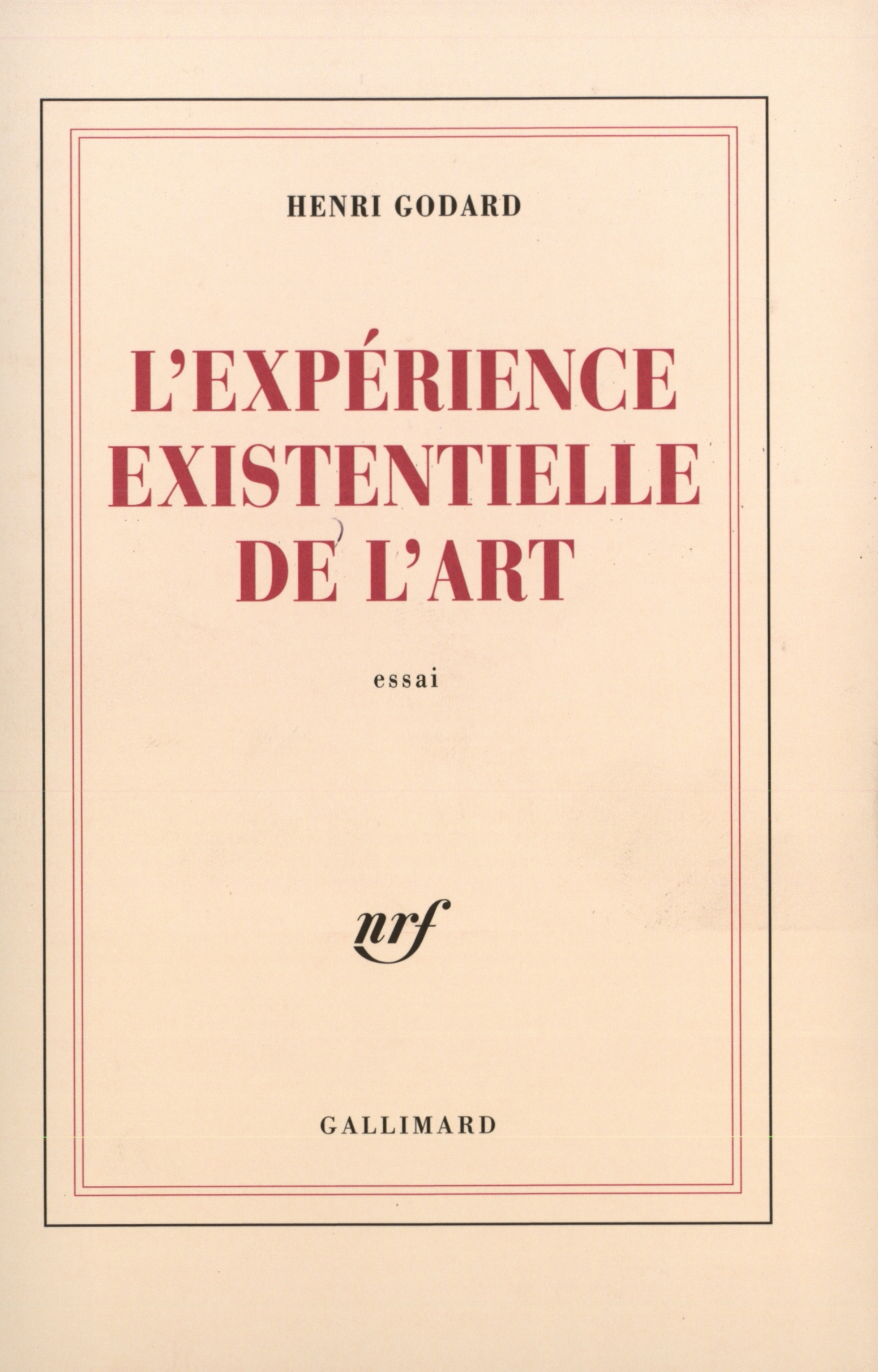 L'Expérience existentielle de l'art
