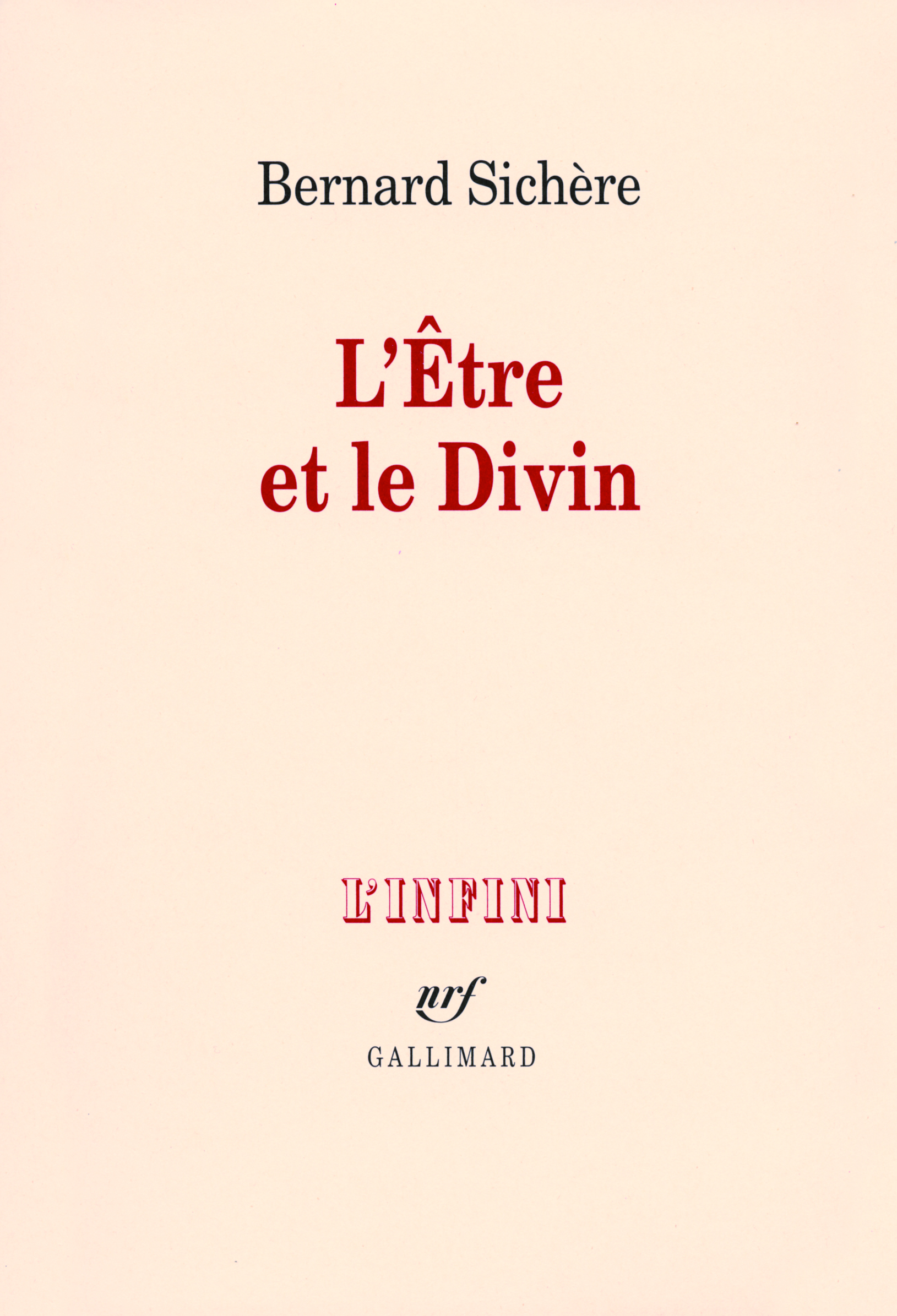 L'Être et le Divin