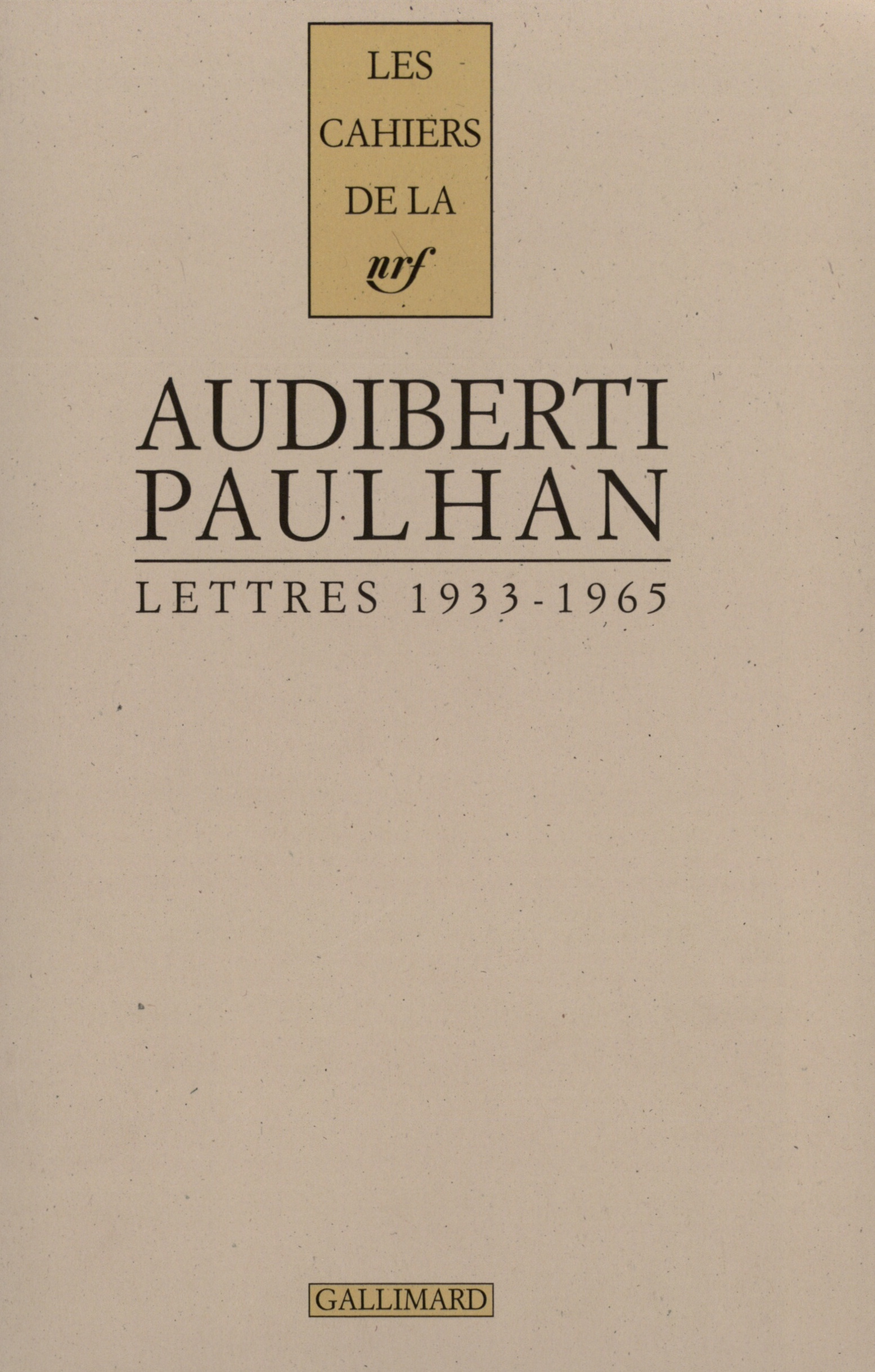 Lettres à Jean Paulhan