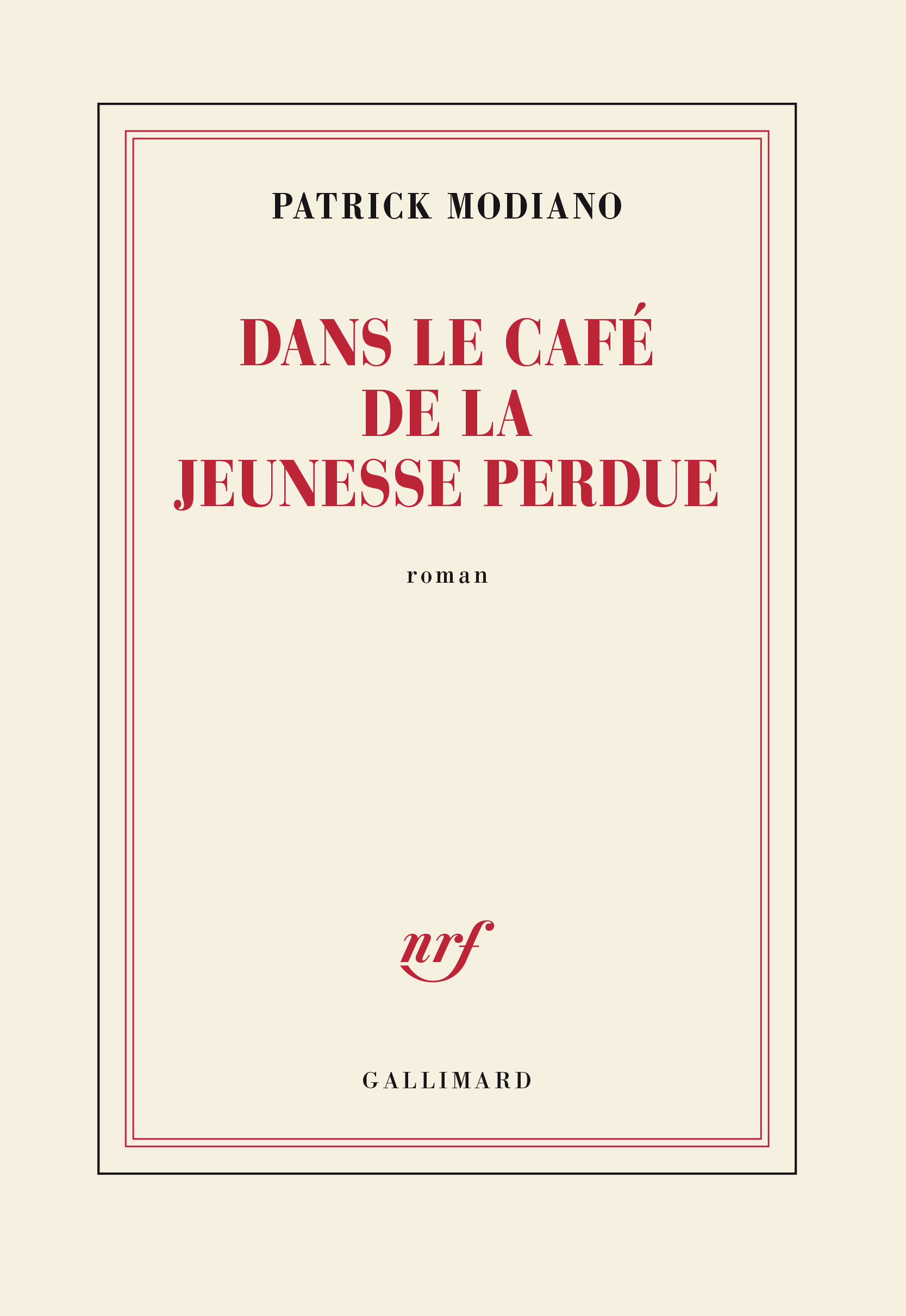 Dans le café de la jeunesse perdue