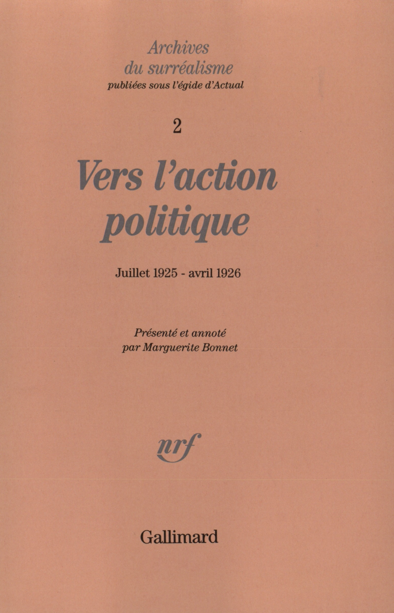 Vers l'action politique