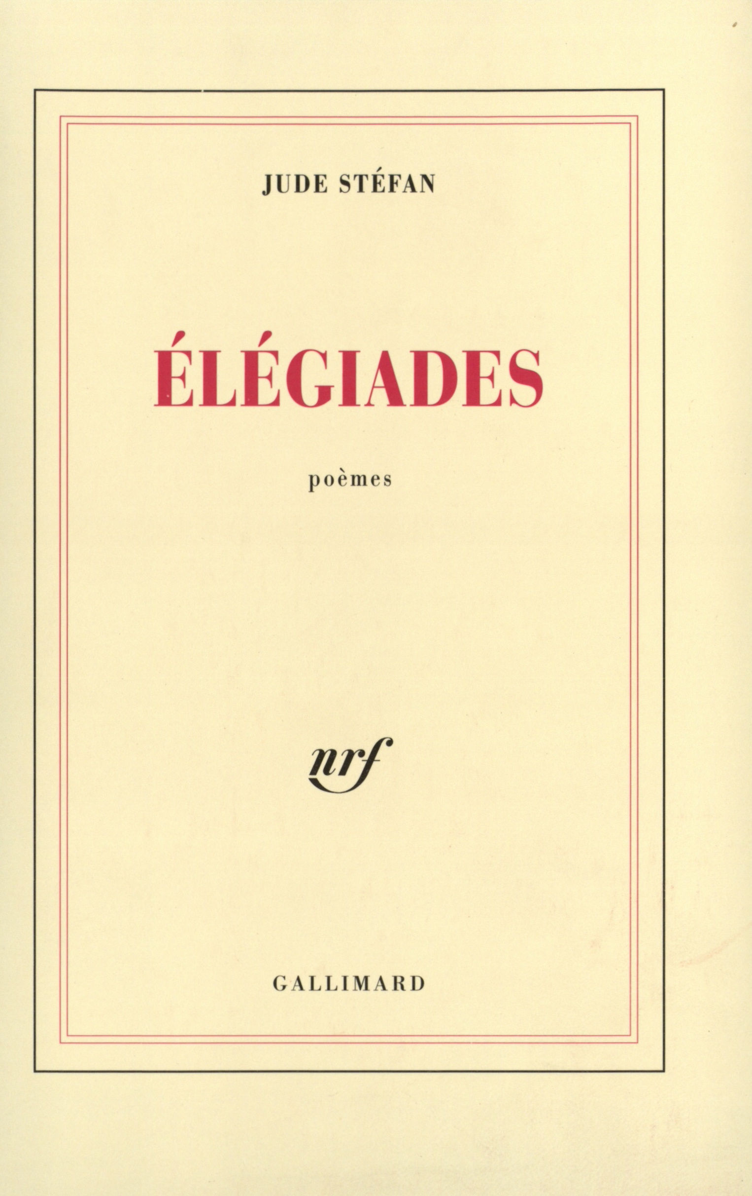 Elégiades / Deux méditations