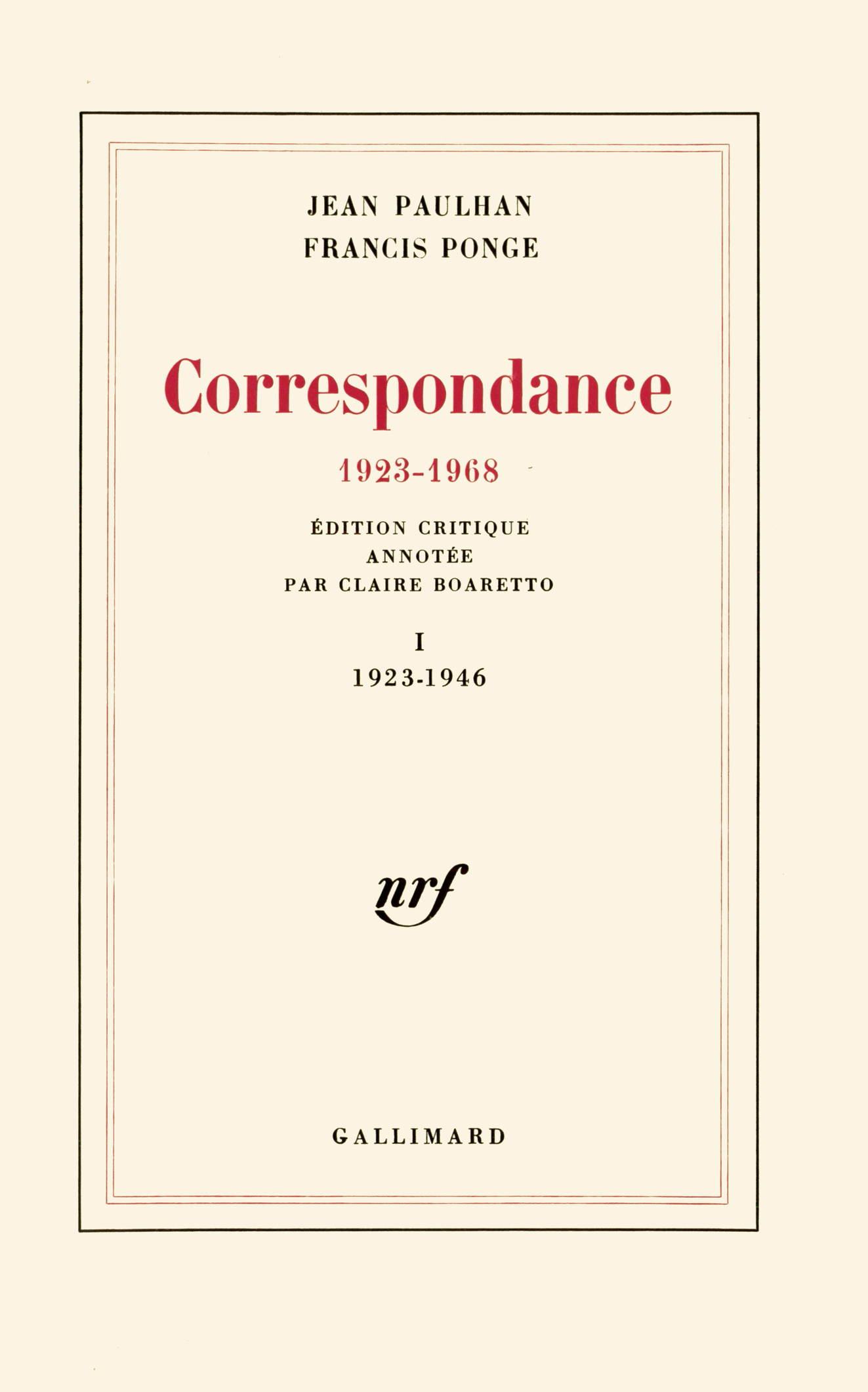 Correspondance