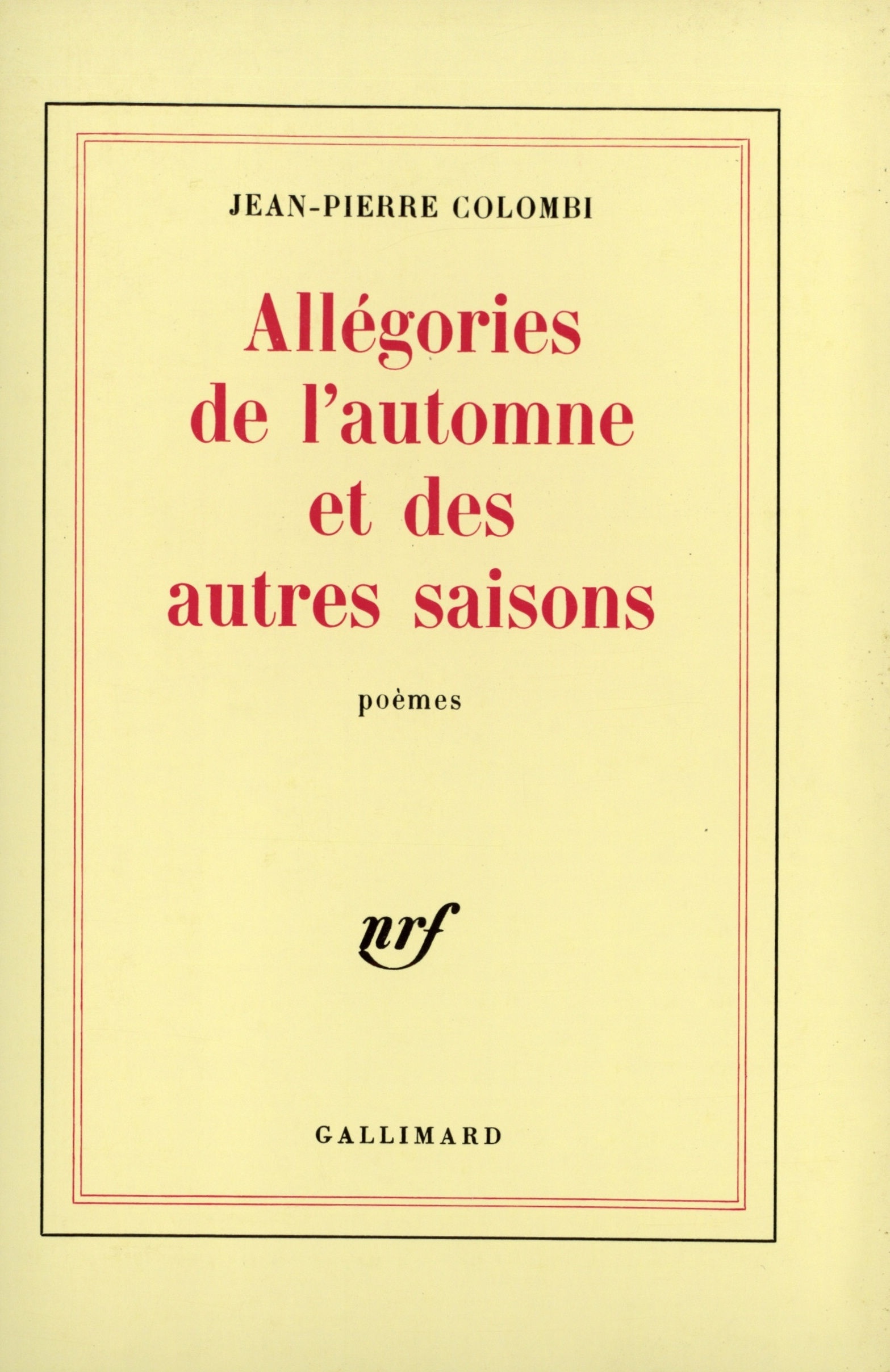 Allégories de l'automne et des autres saisons