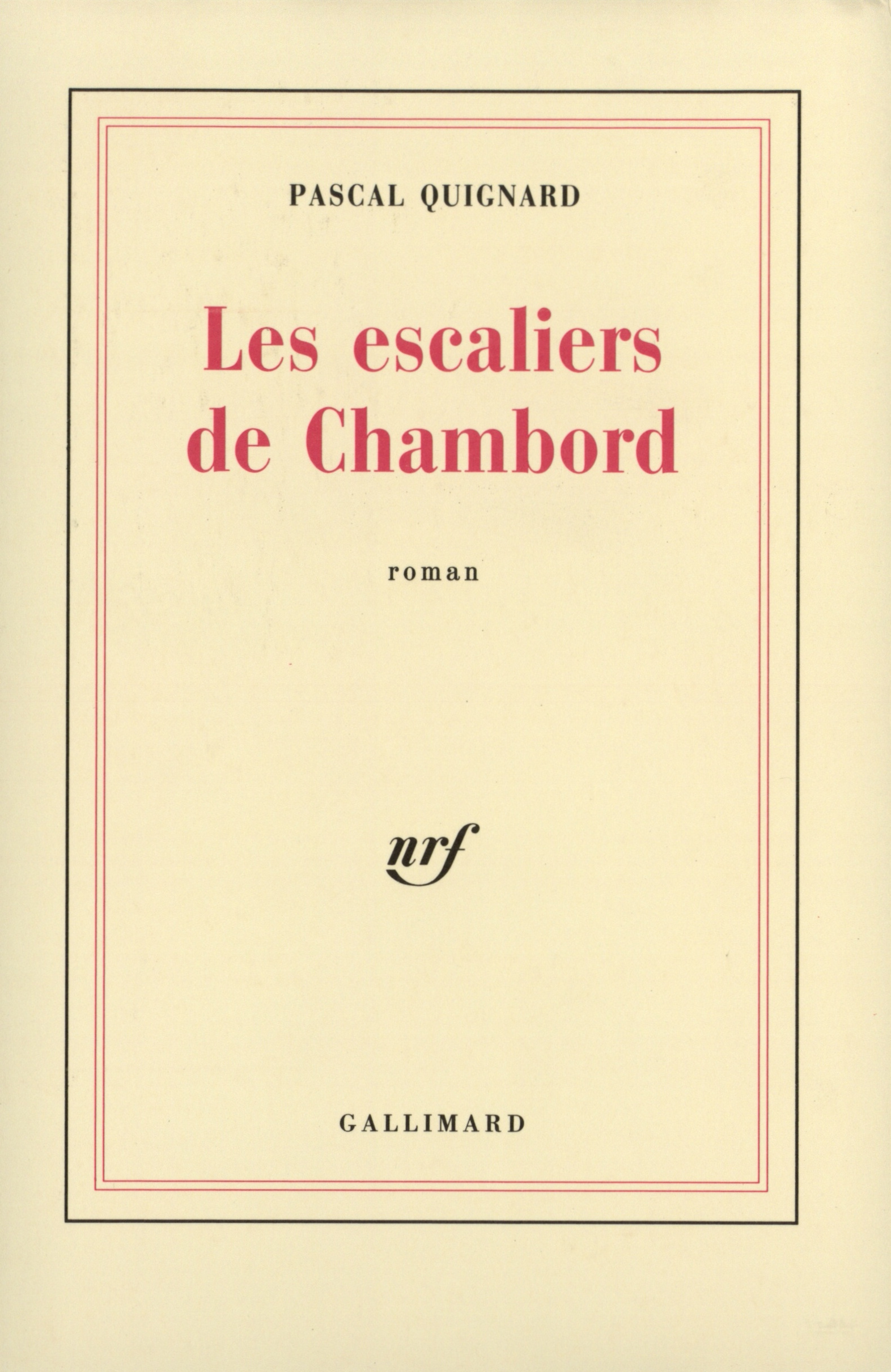Les escaliers de Chambord