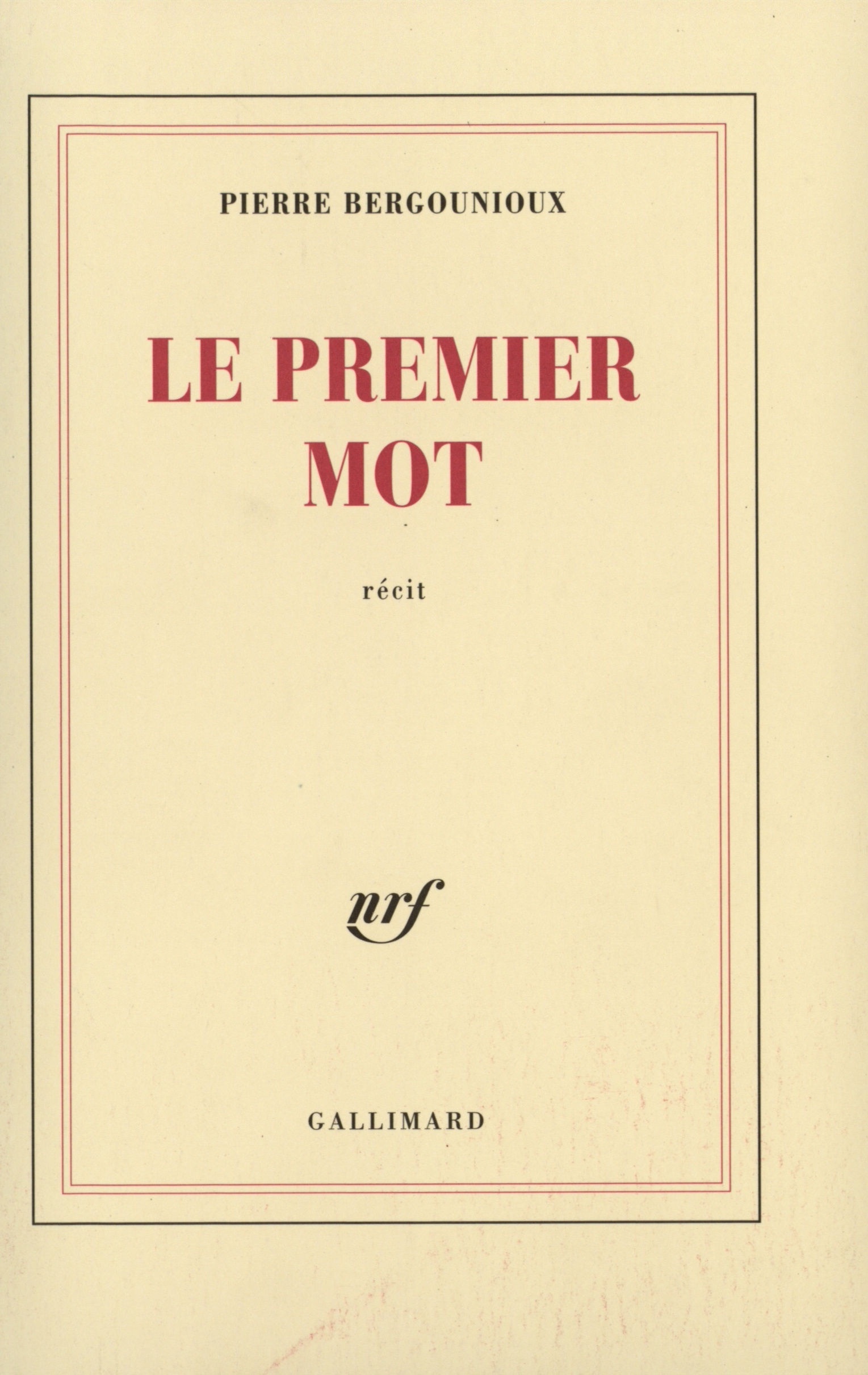 LE PREMIER MOT