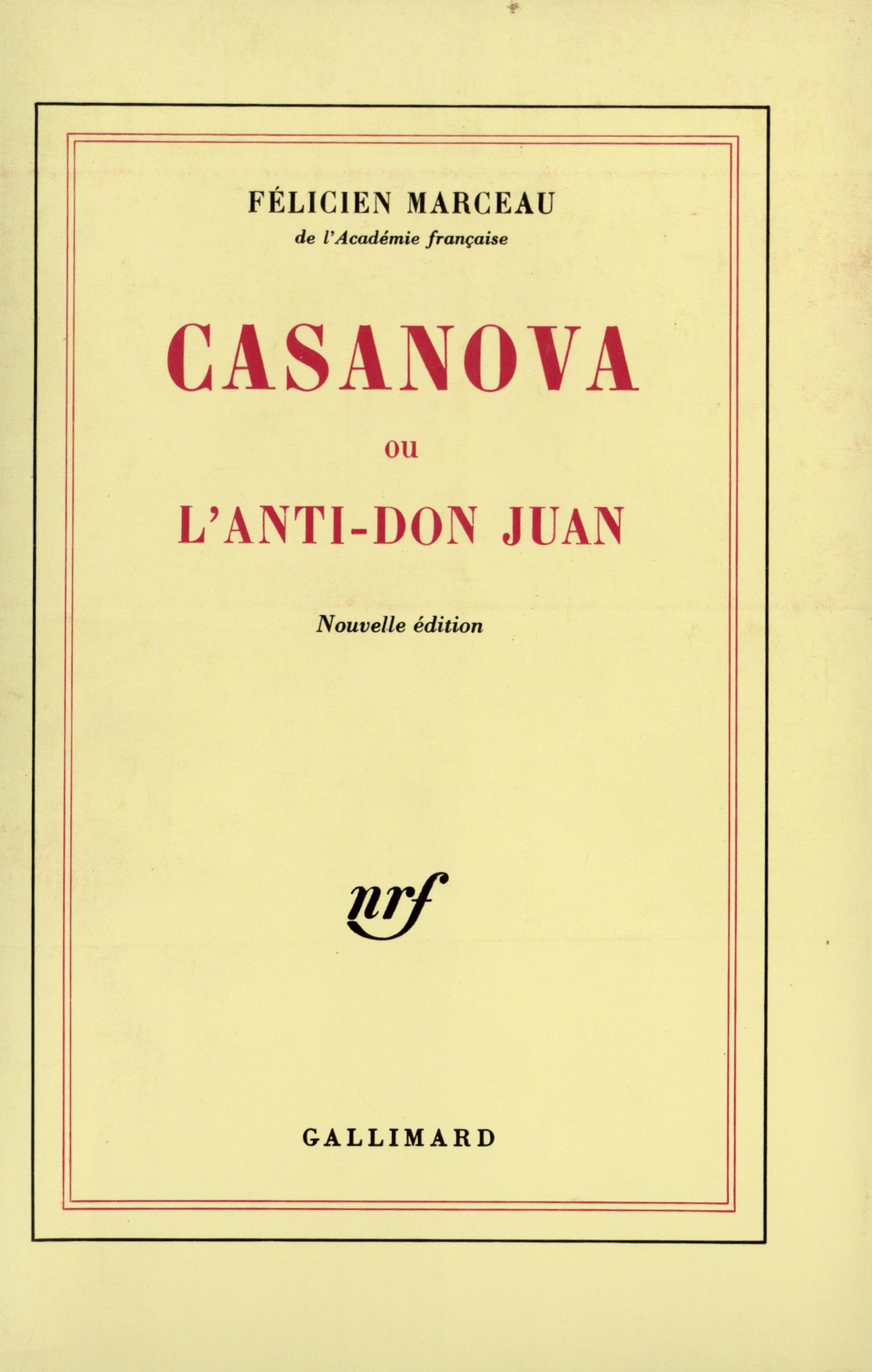 Casanova ou L'anti-Don Juan