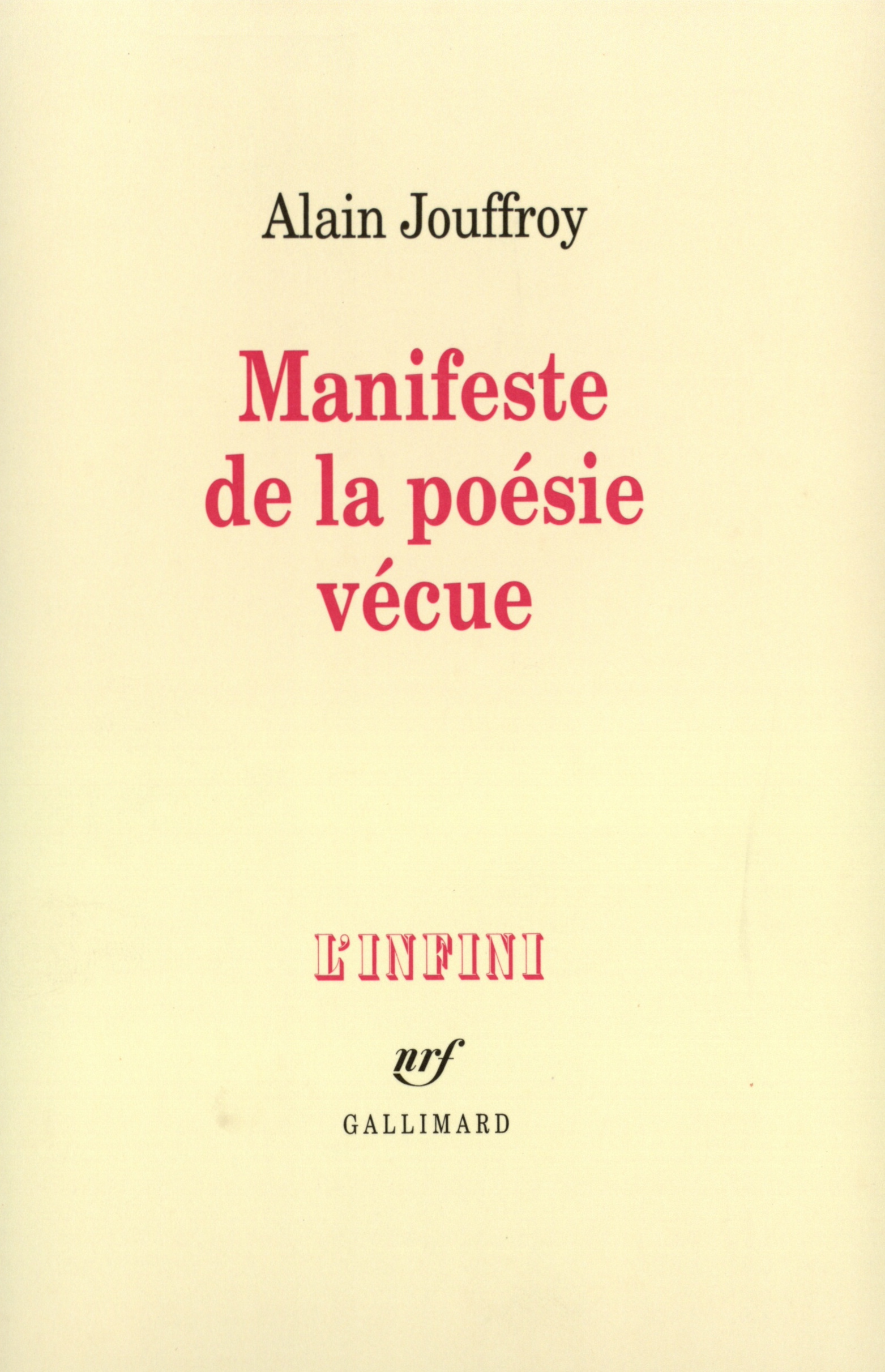 Manifeste de la poésie vécue