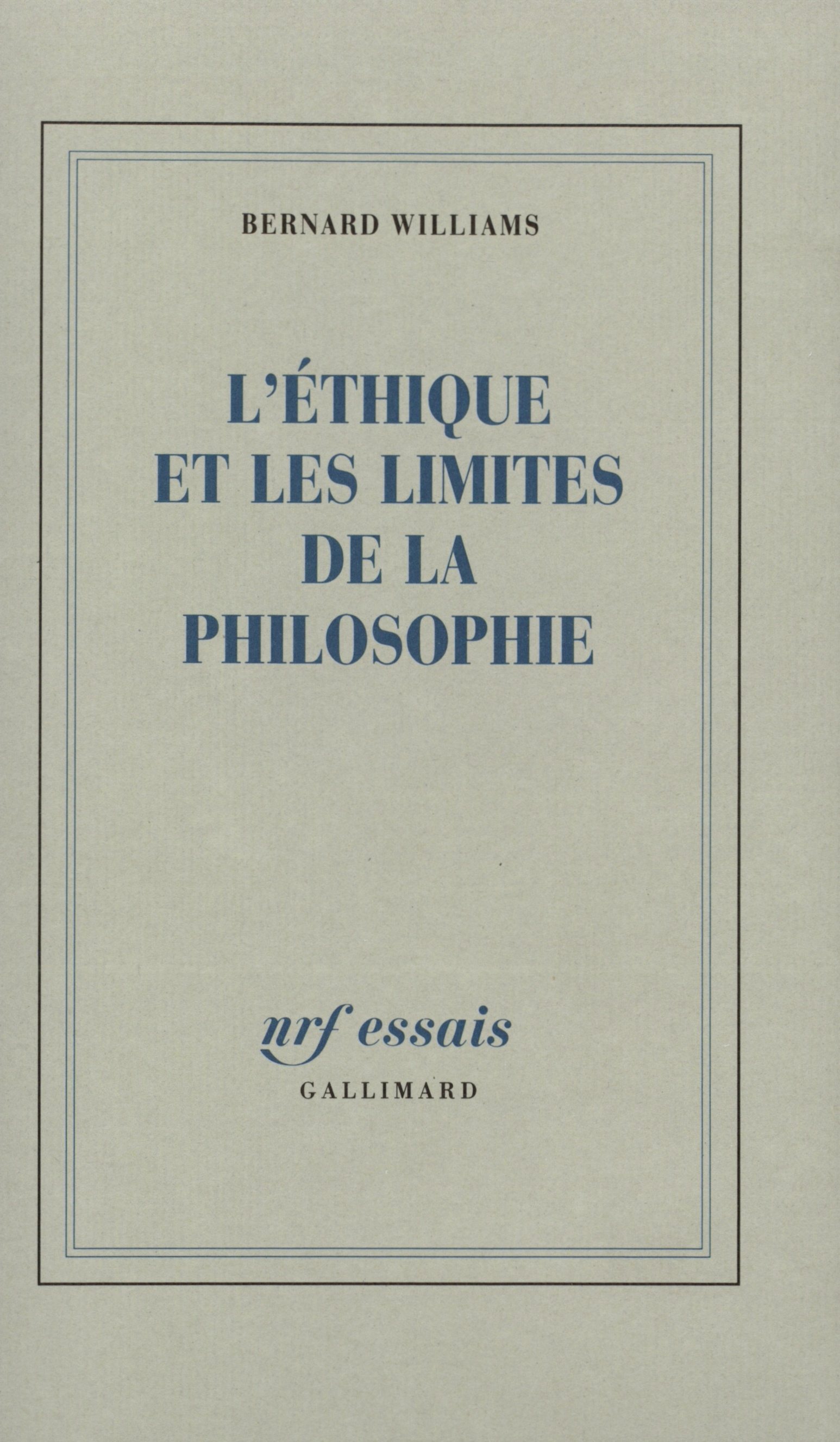 L'Éthique et les limites de la philosophie
