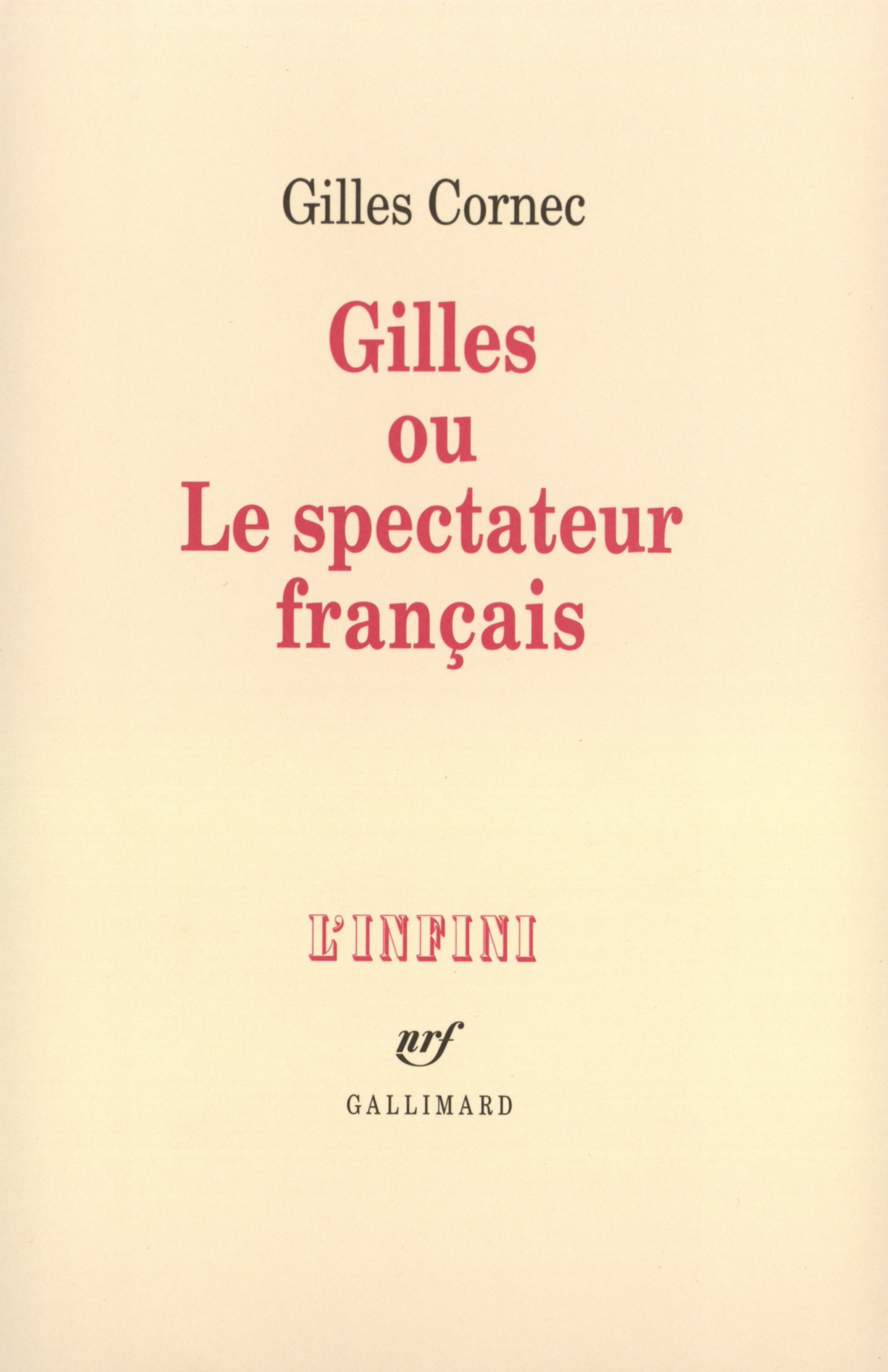 Gilles ou Le spectateur français