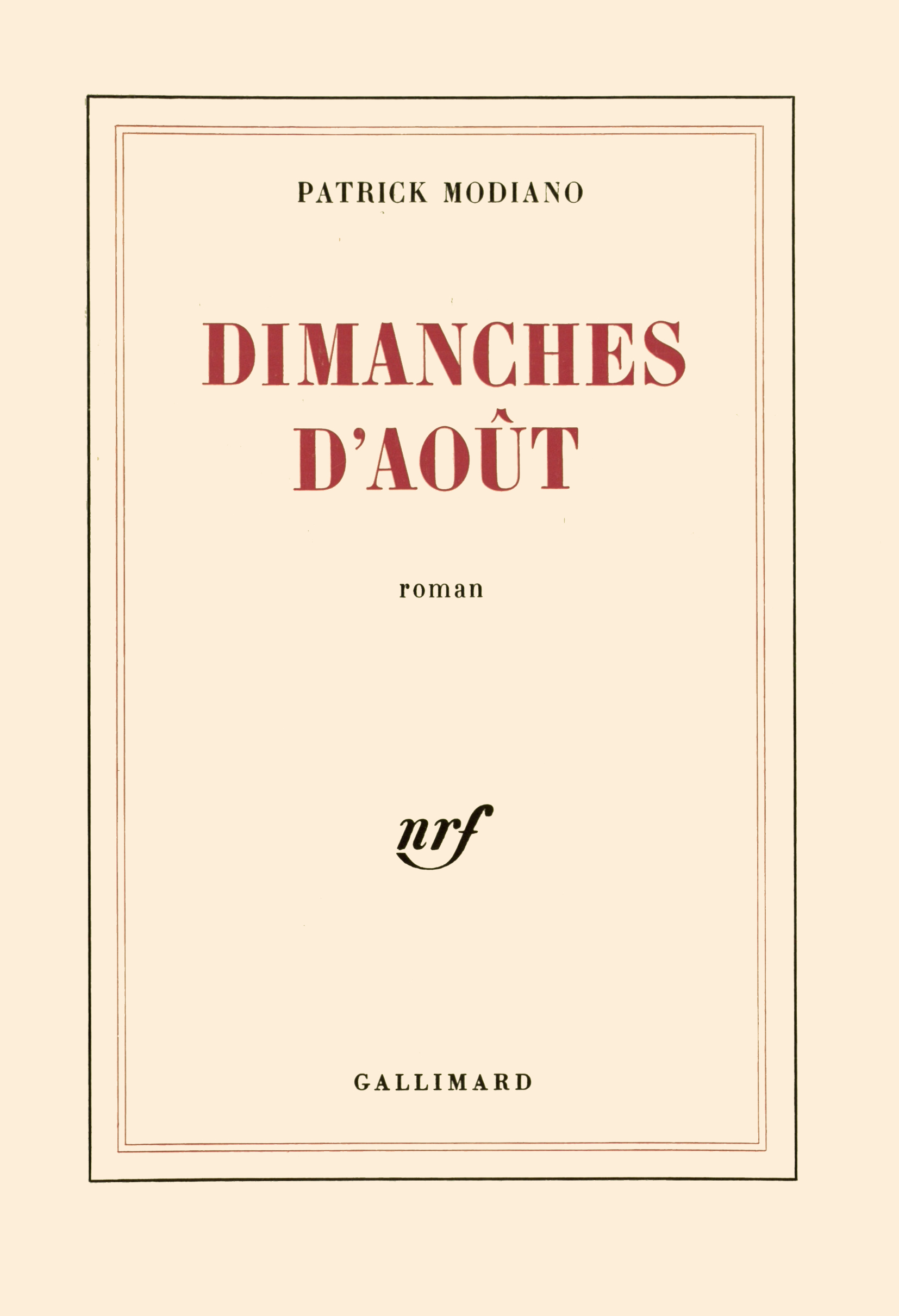 Dimanches d'août