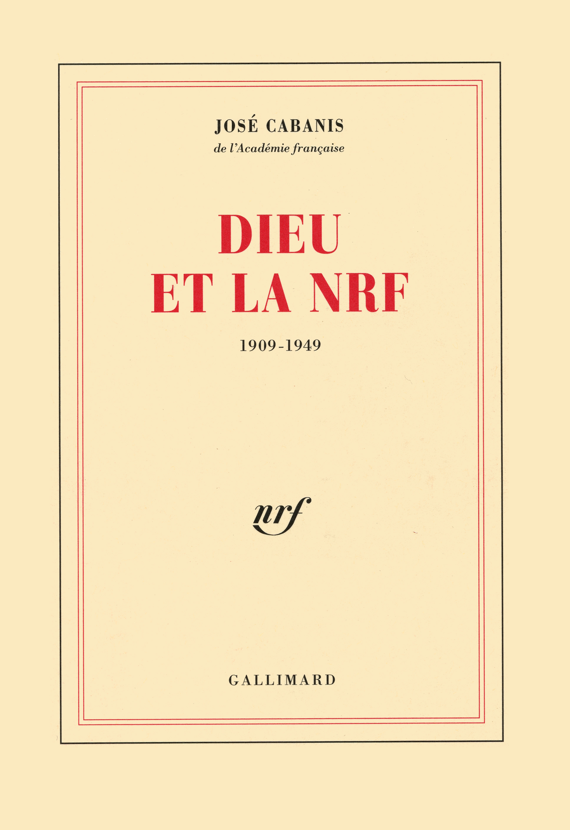 Dieu et la NRF