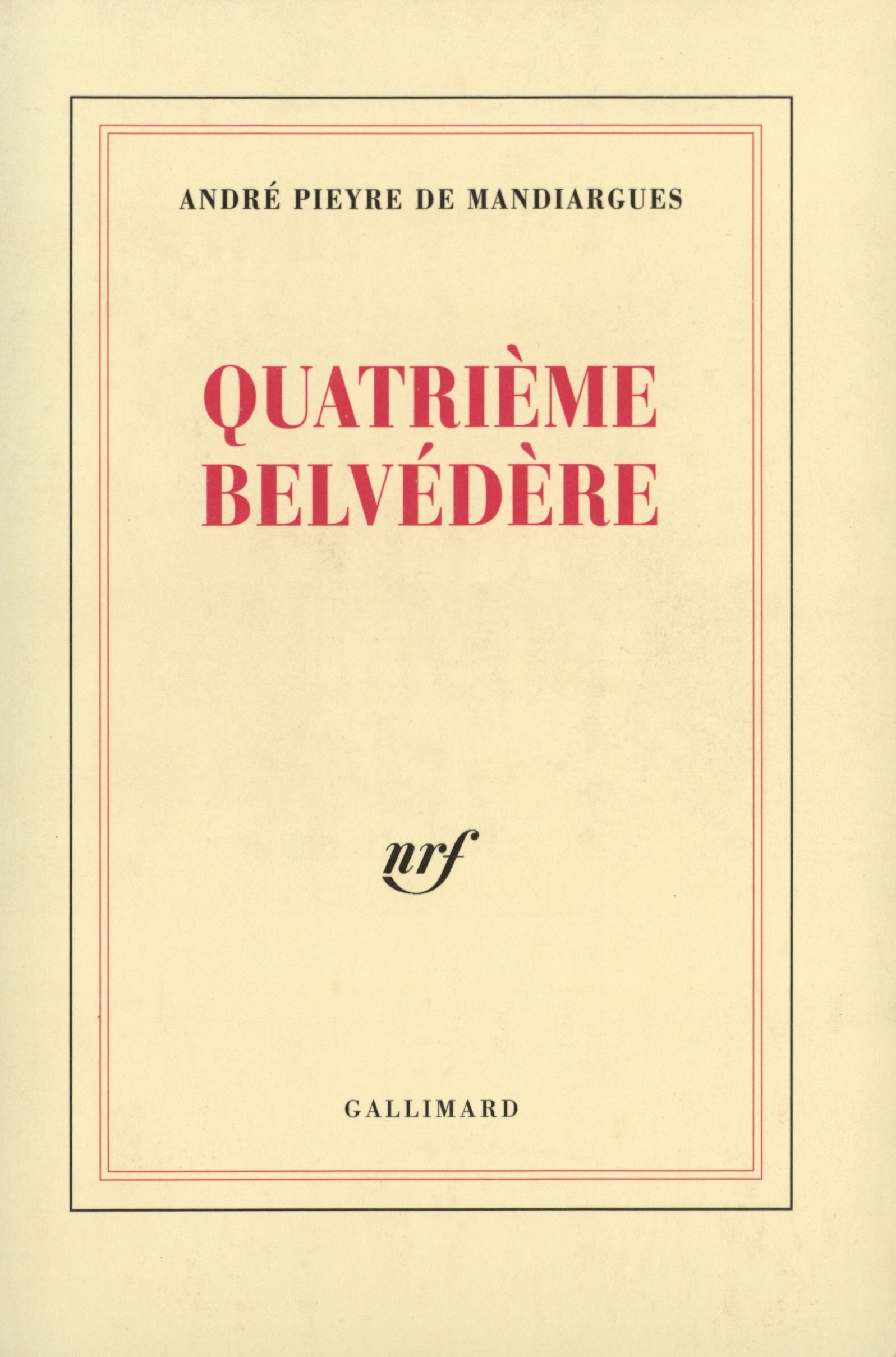 Quatrième belvédère