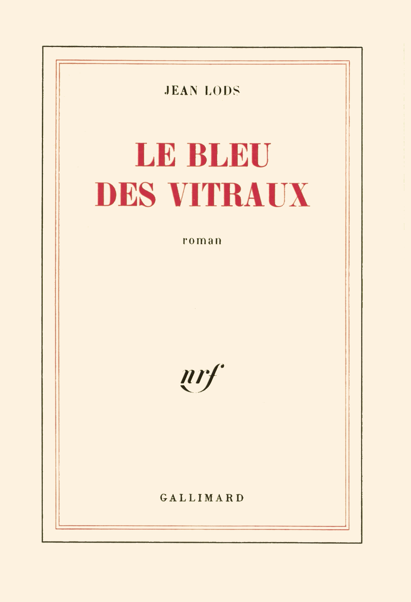 Le bleu des vitraux