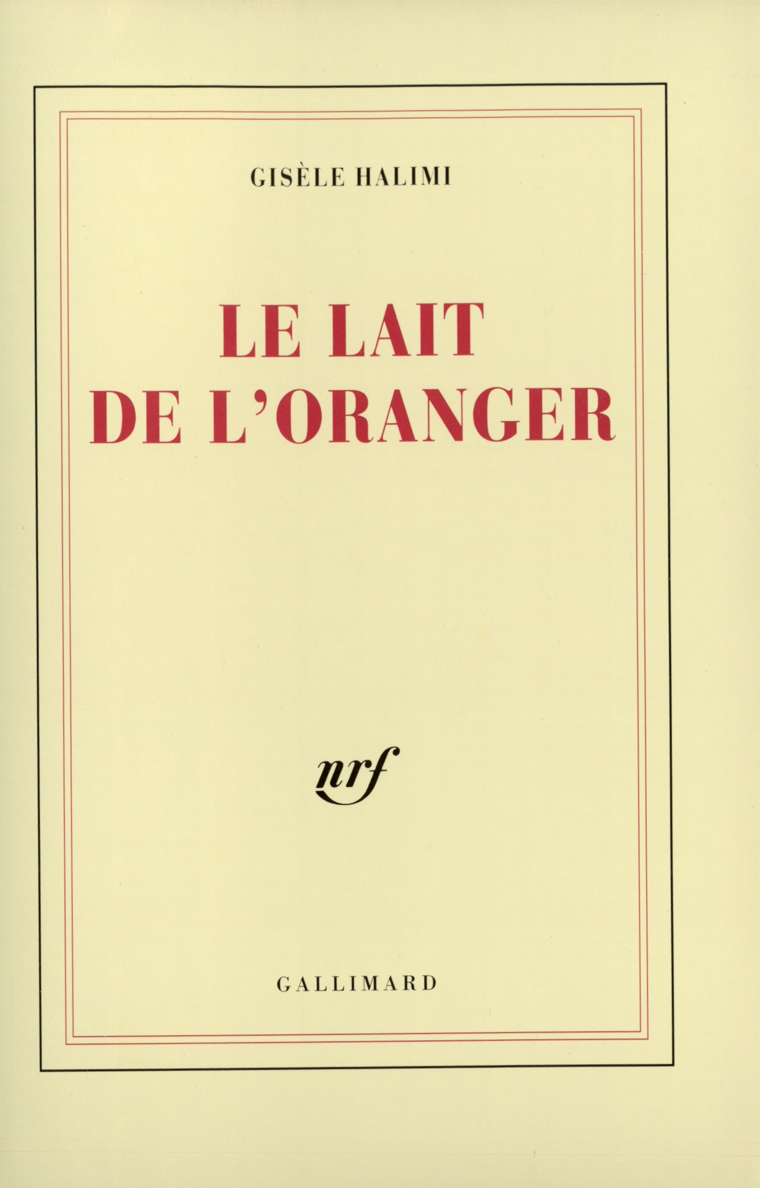 Le lait de l'oranger