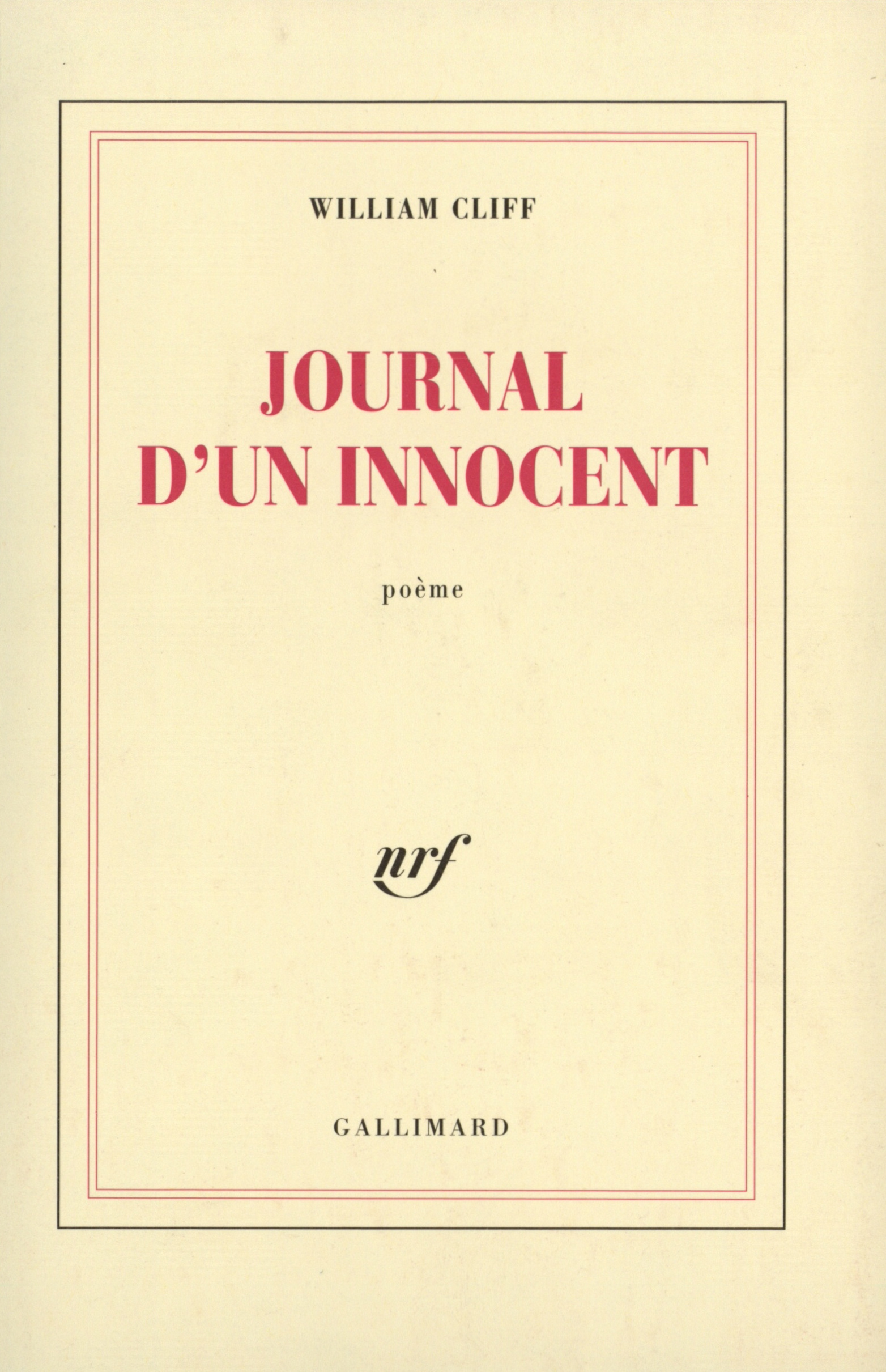 Journal d'un innocent
