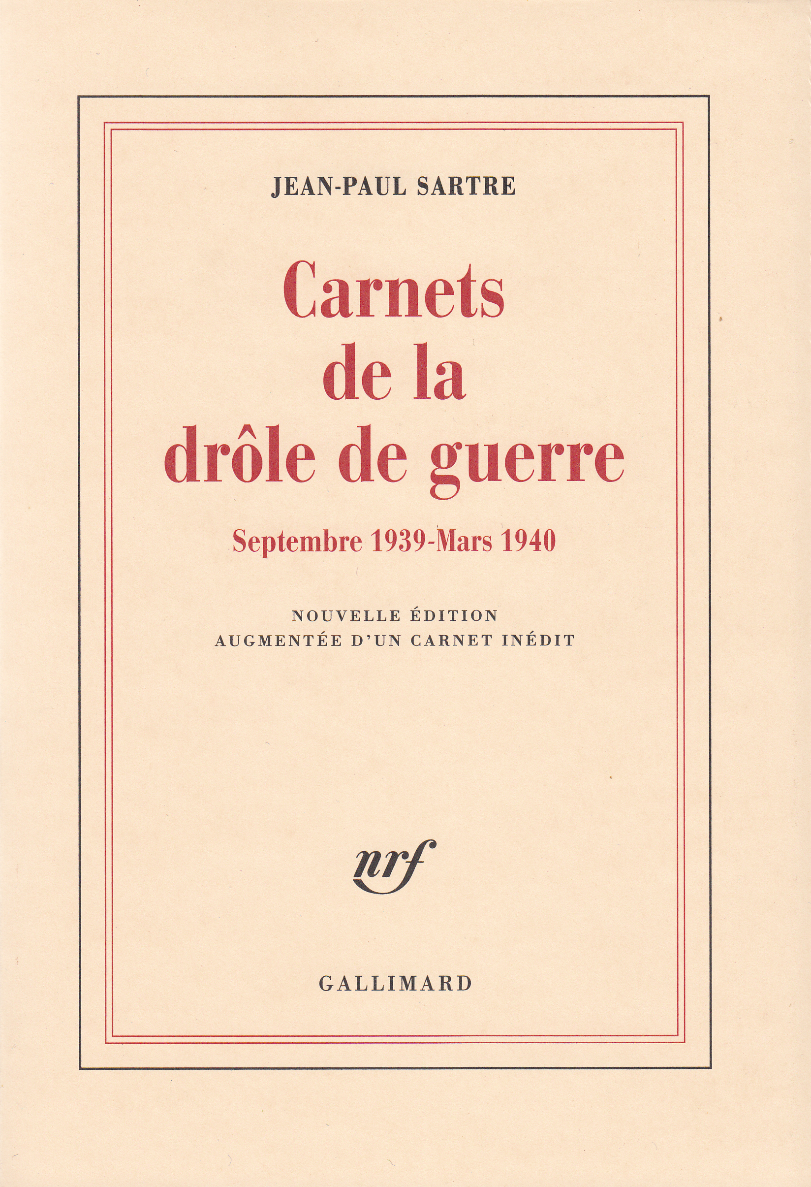 Carnets de la drôle de guerre
